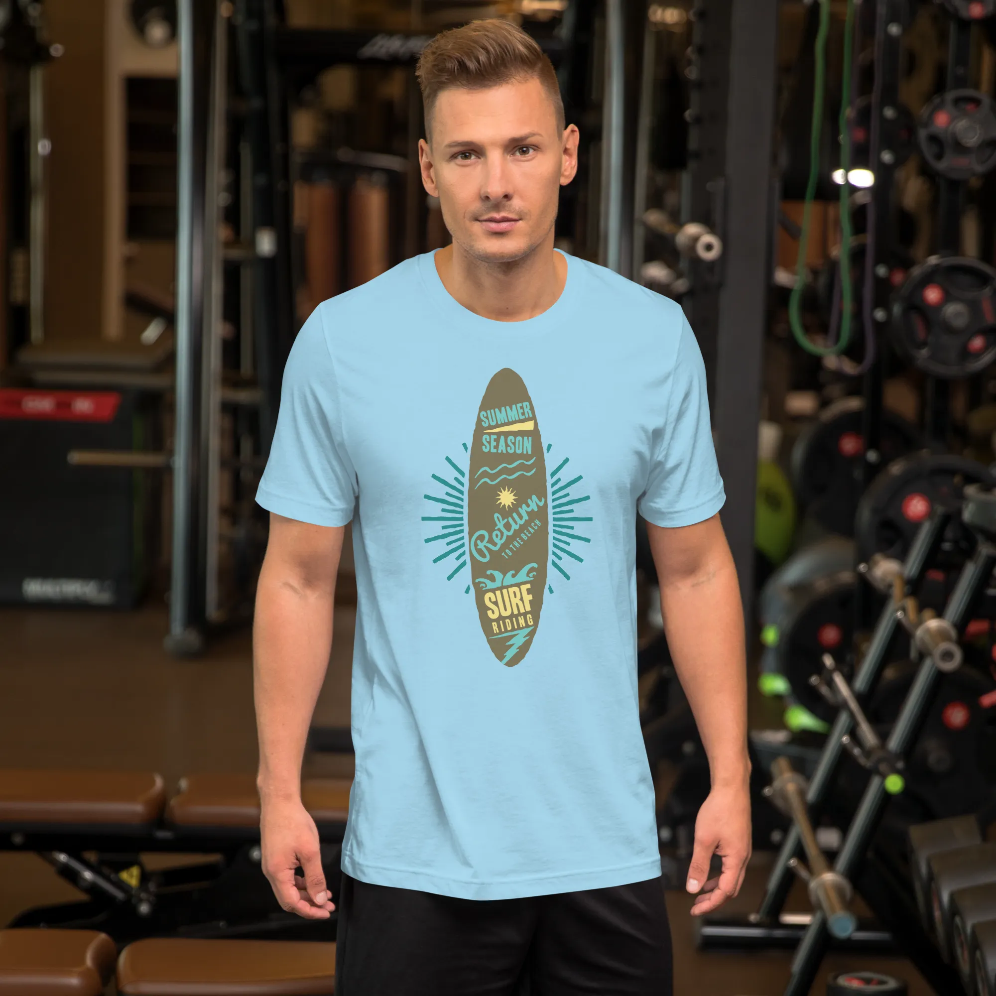 Men's Staple T-Shirt  - Surfboard