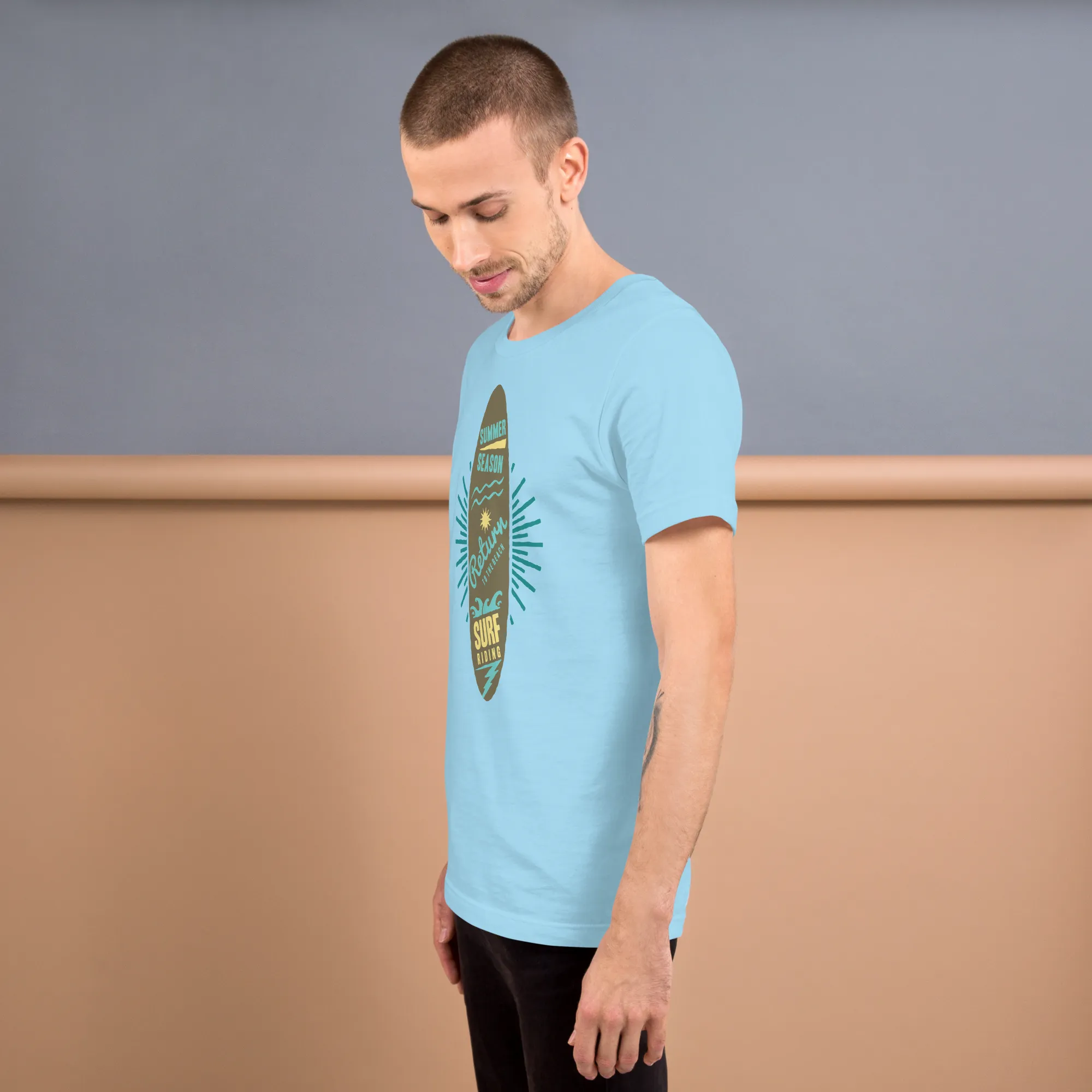Men's Staple T-Shirt  - Surfboard