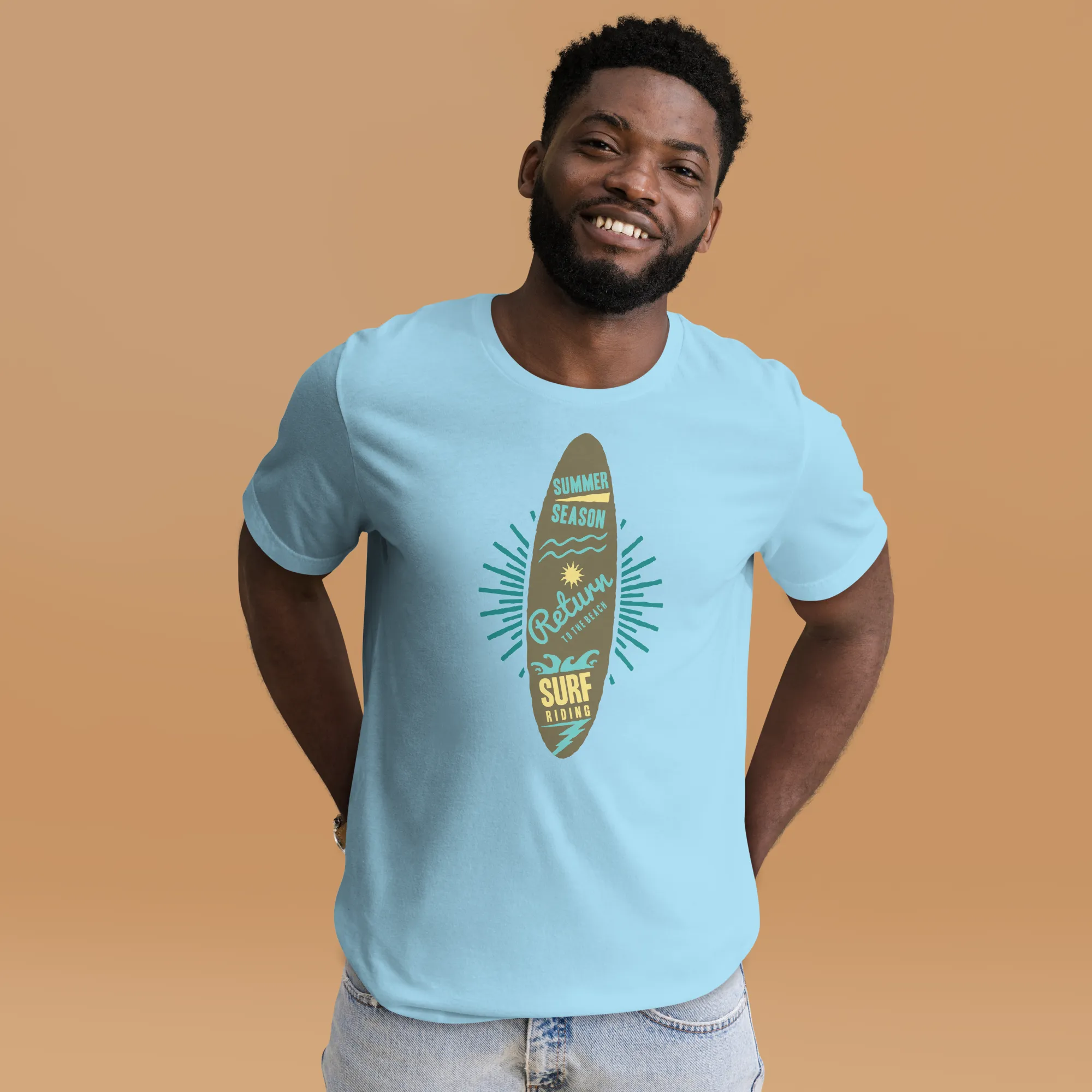 Men's Staple T-Shirt  - Surfboard