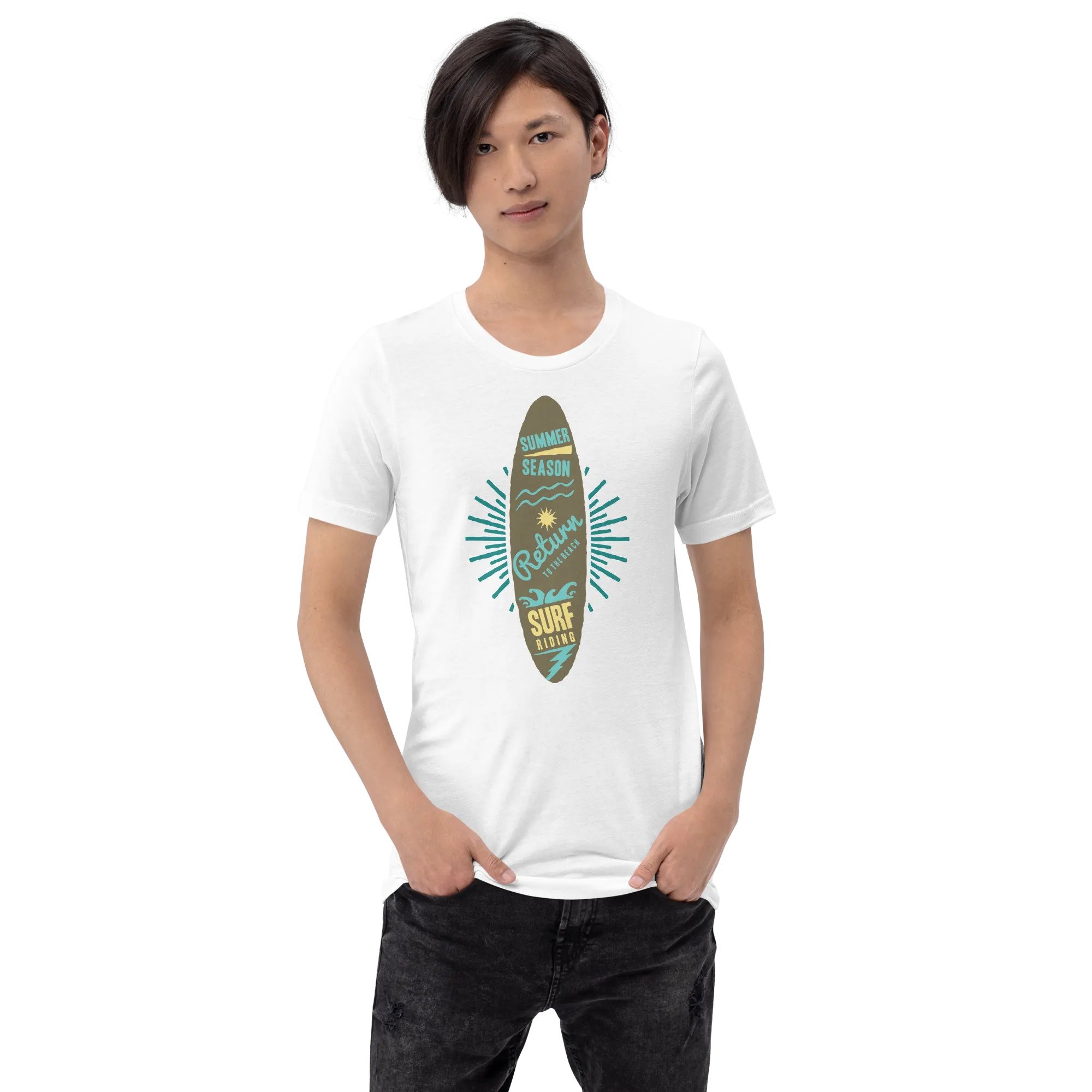 Men's Staple T-Shirt  - Surfboard