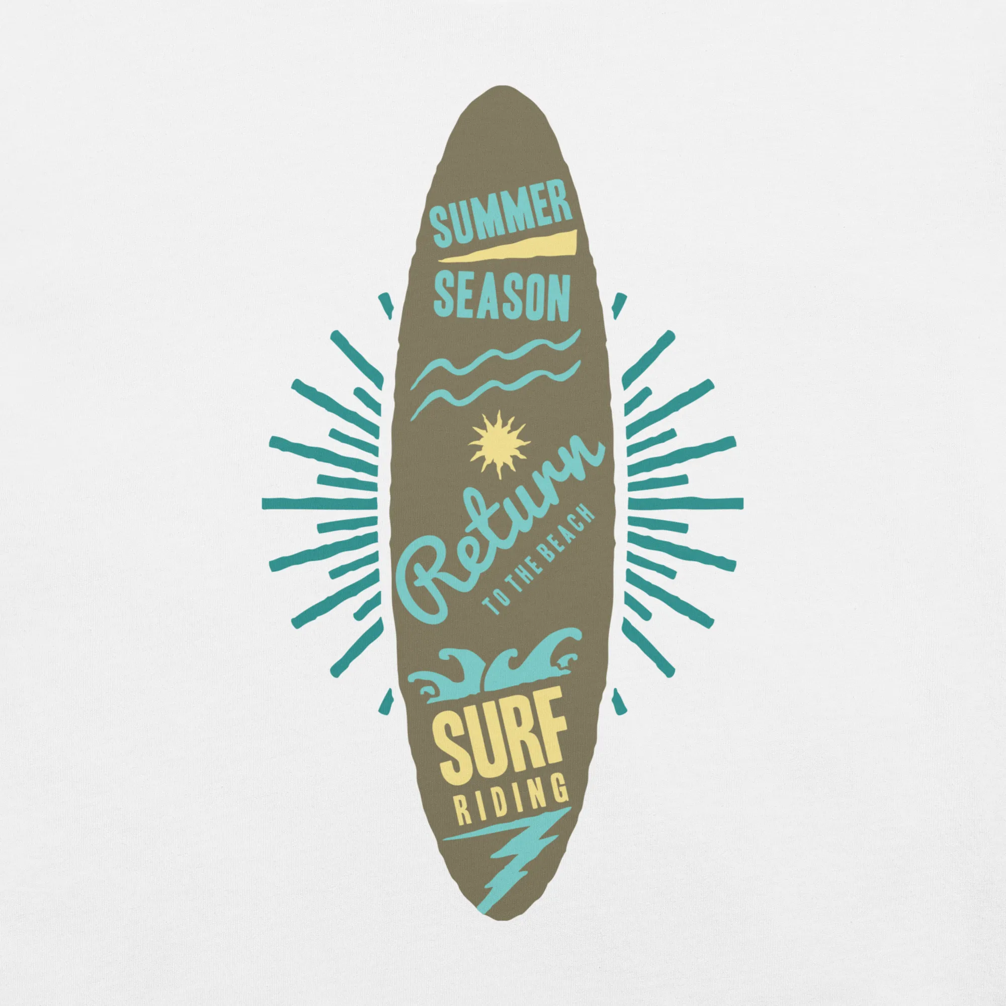 Men's Staple T-Shirt  - Surfboard