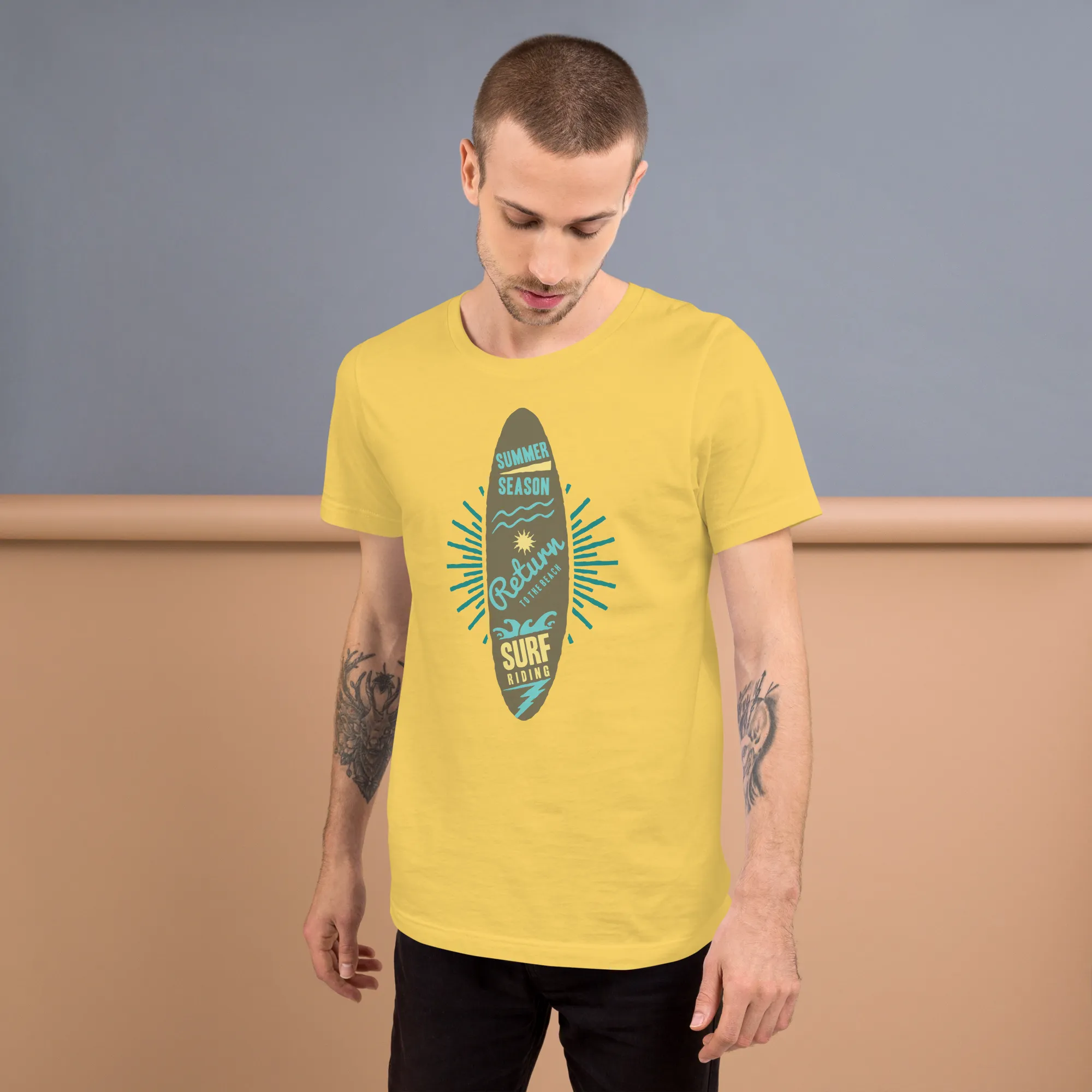 Men's Staple T-Shirt  - Surfboard