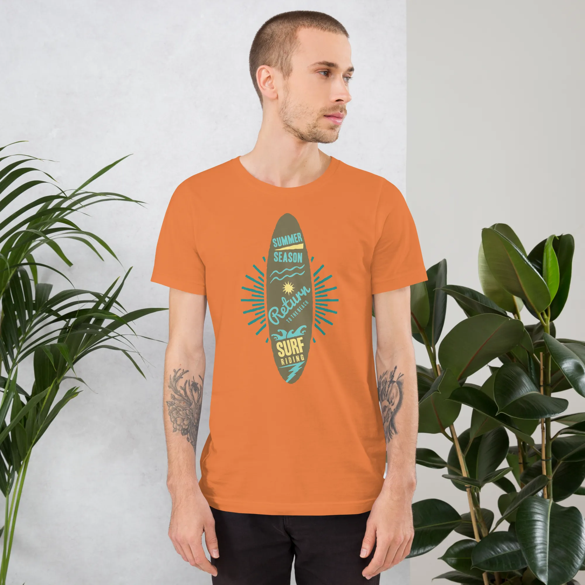 Men's Staple T-Shirt  - Surfboard