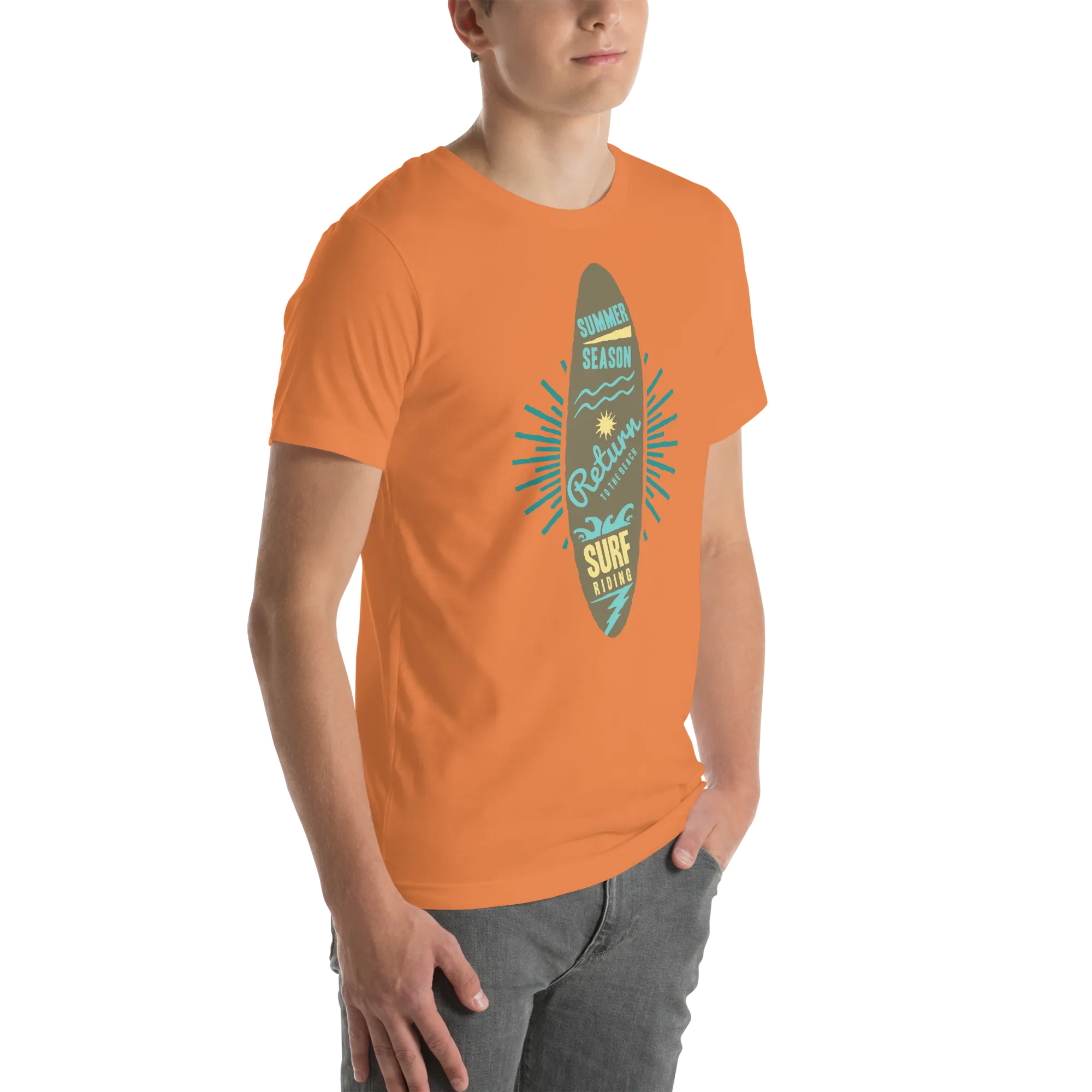 Men's Staple T-Shirt  - Surfboard