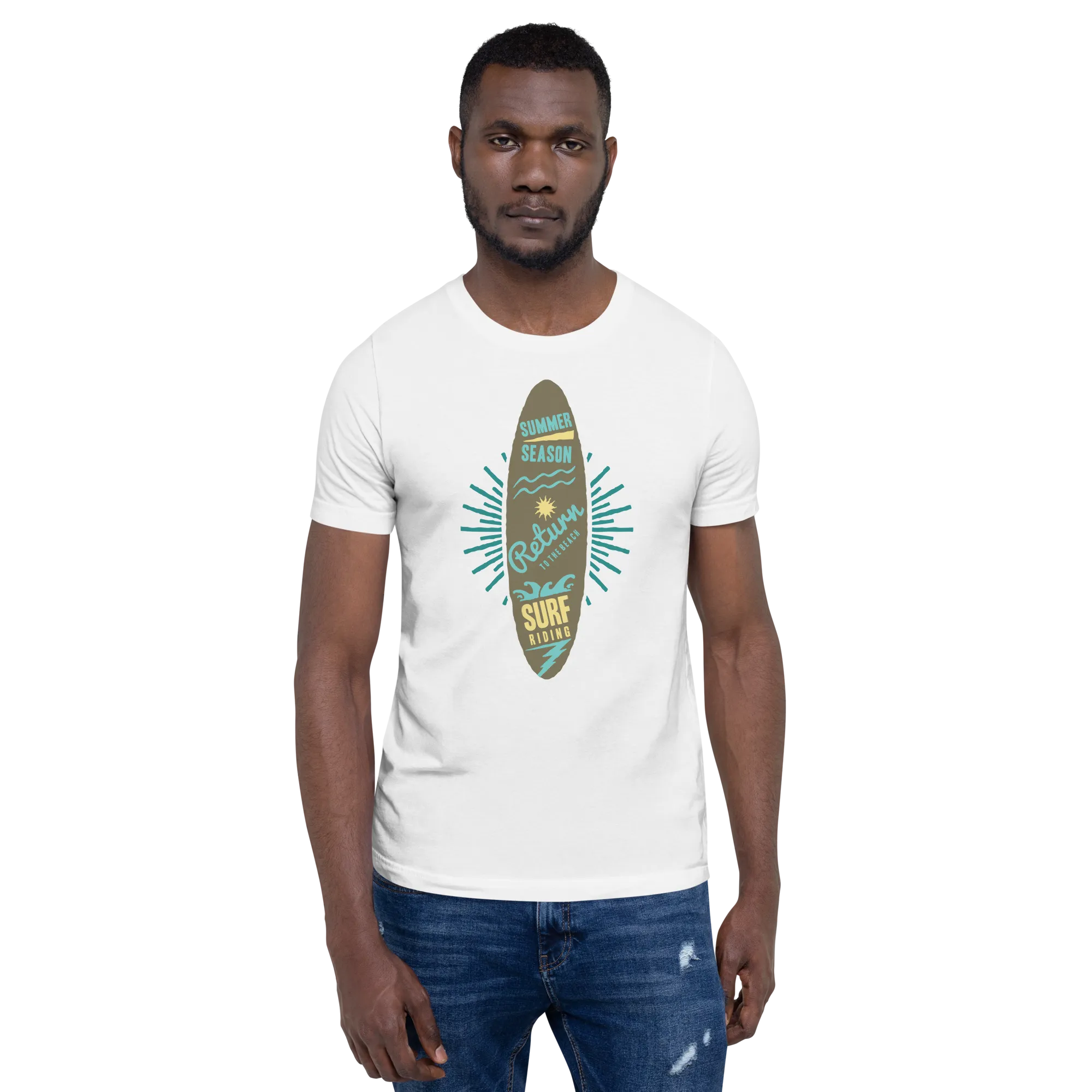 Men's Staple T-Shirt  - Surfboard
