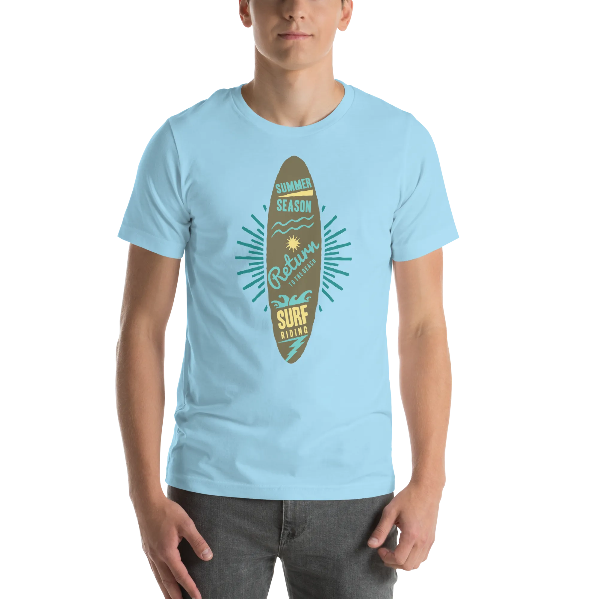Men's Staple T-Shirt  - Surfboard