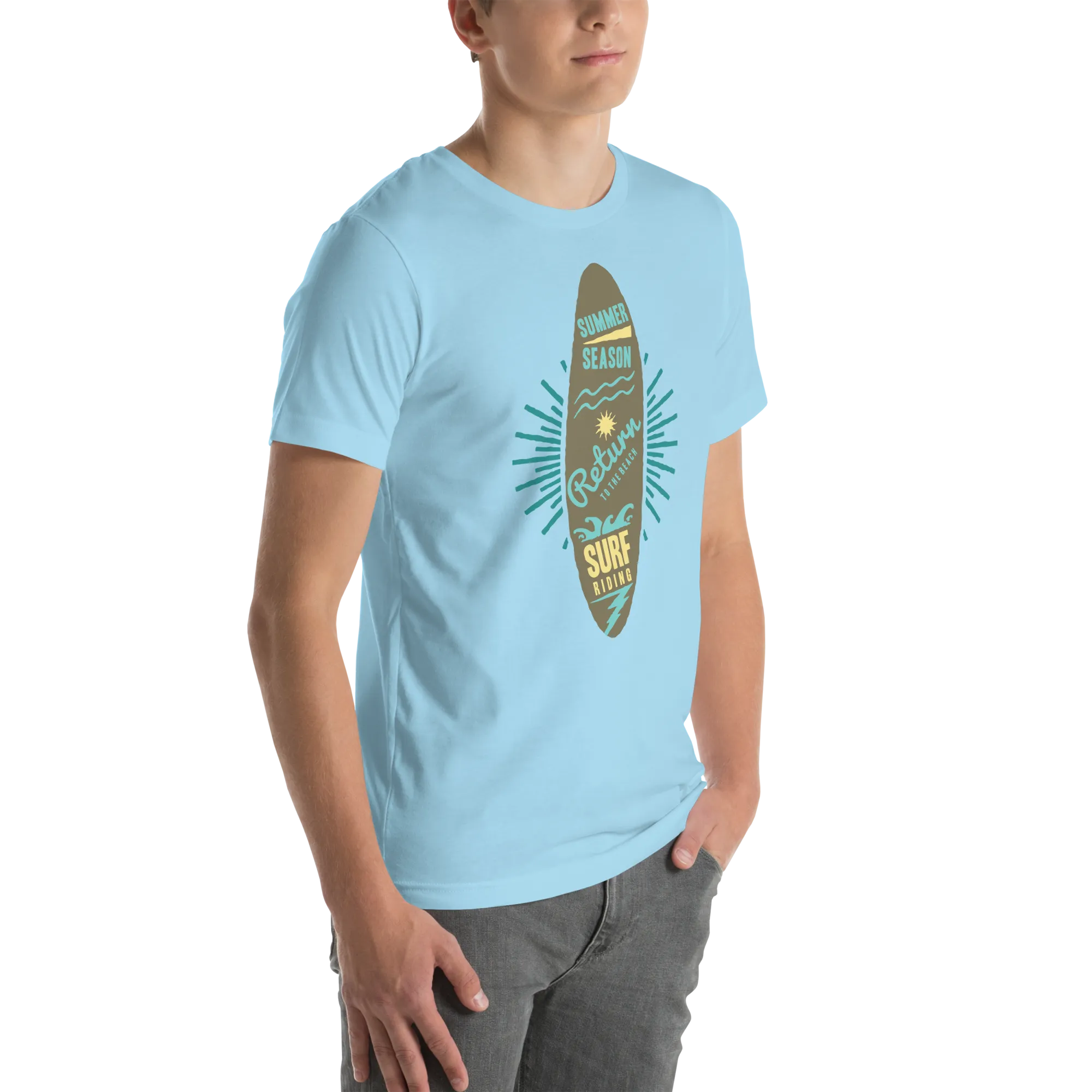Men's Staple T-Shirt  - Surfboard