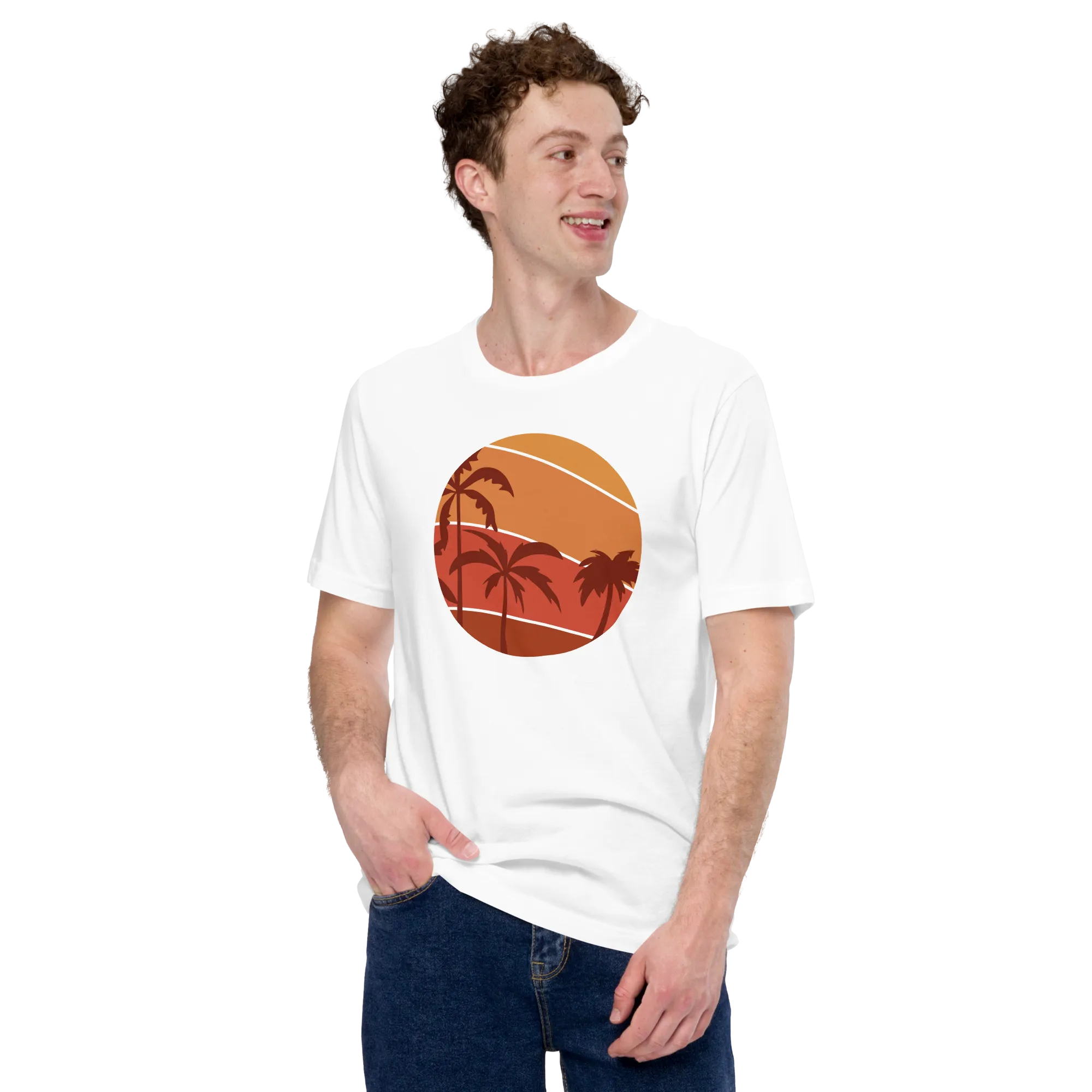 Mens t-shirt - Sunset Palms