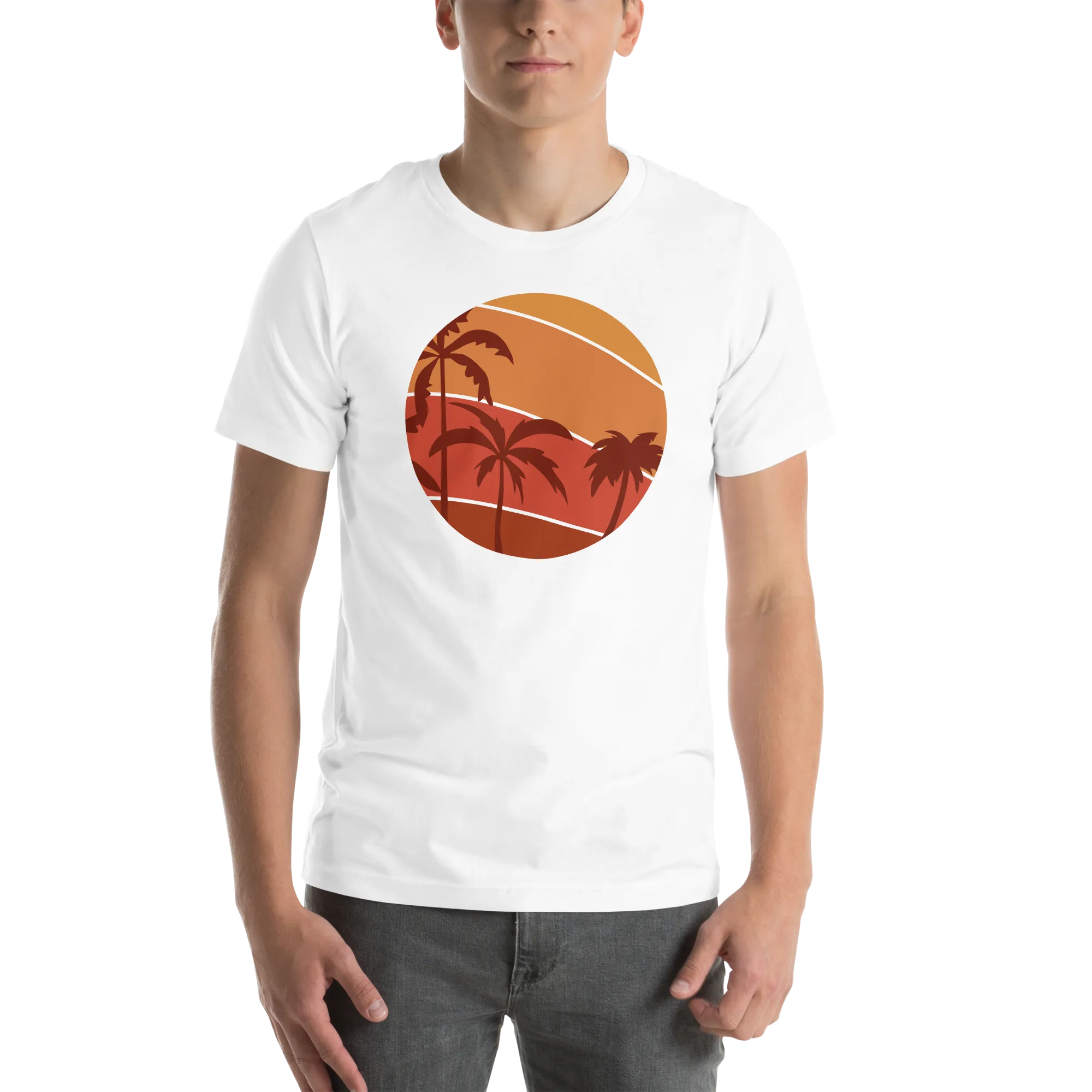 Mens t-shirt - Sunset Palms