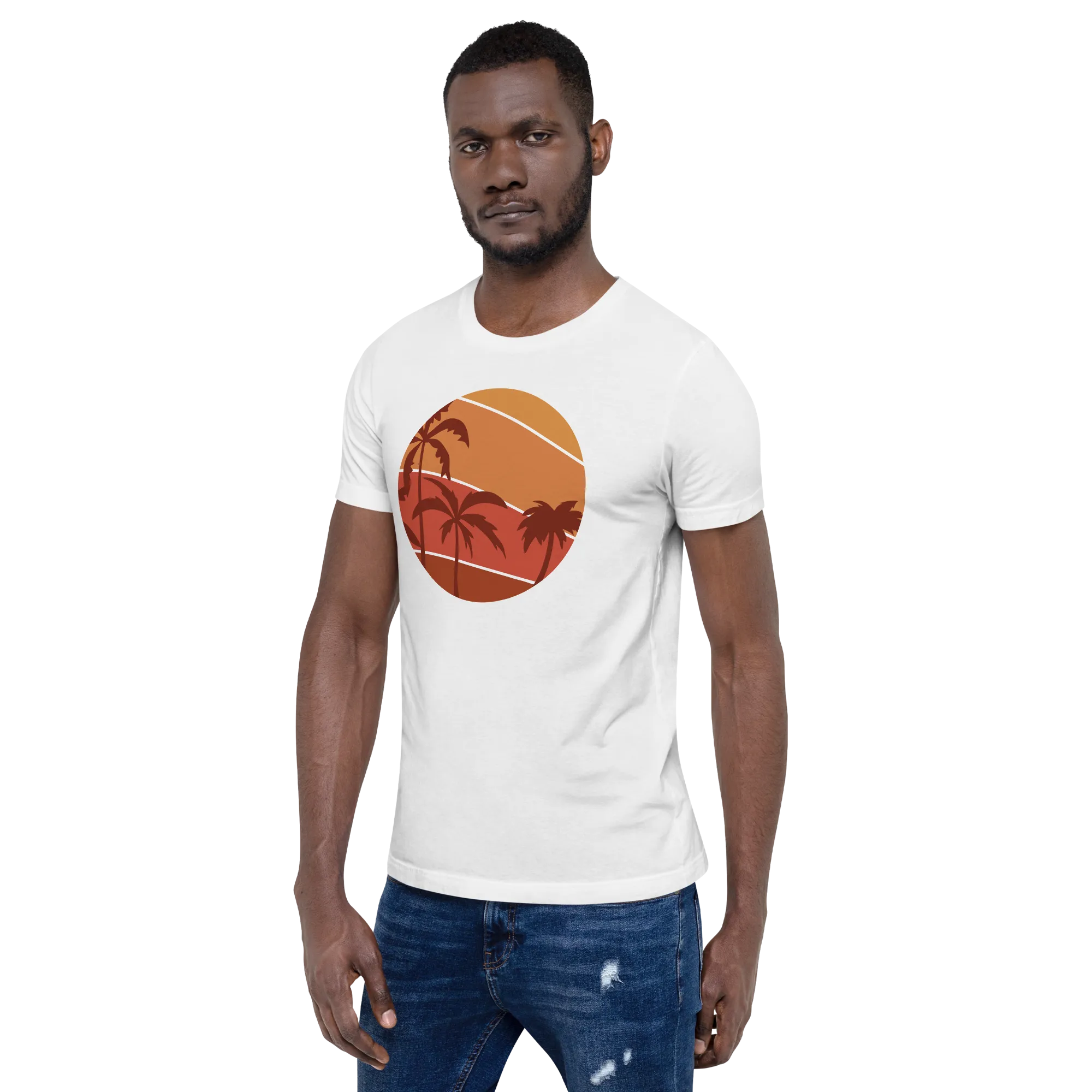 Mens t-shirt - Sunset Palms