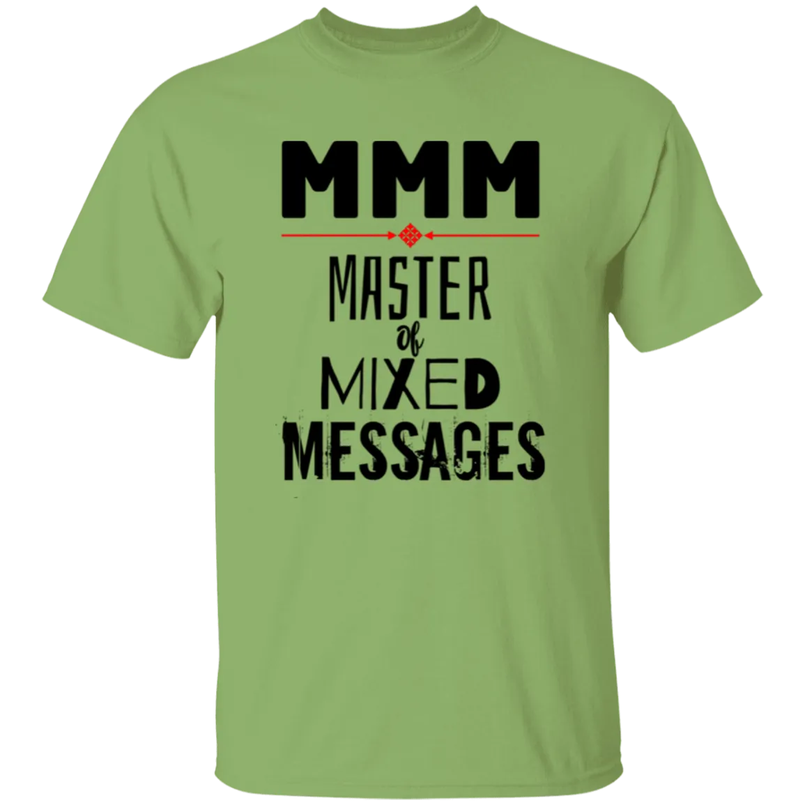 'MMM - Master of Mixed Messages' Design - Heavyweight 100% USA Cotton T-Shirt