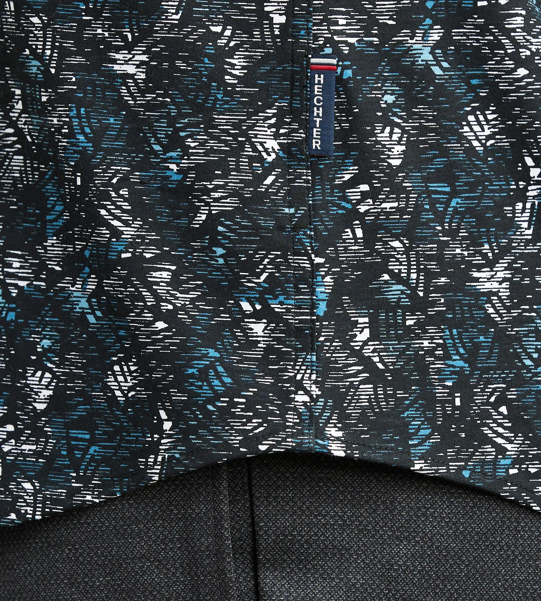 Modern Fit Short Sleeve Textured Pattern 360 Stretch Sport Shirts