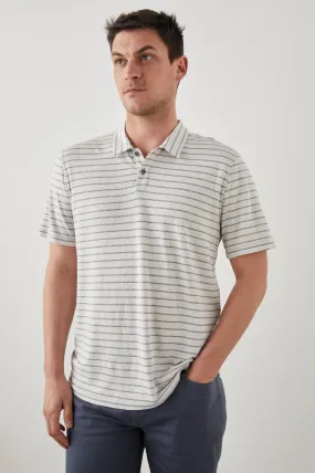 Napoli Short Sleeve Polo Shirt in Rhine Rivers Stripe