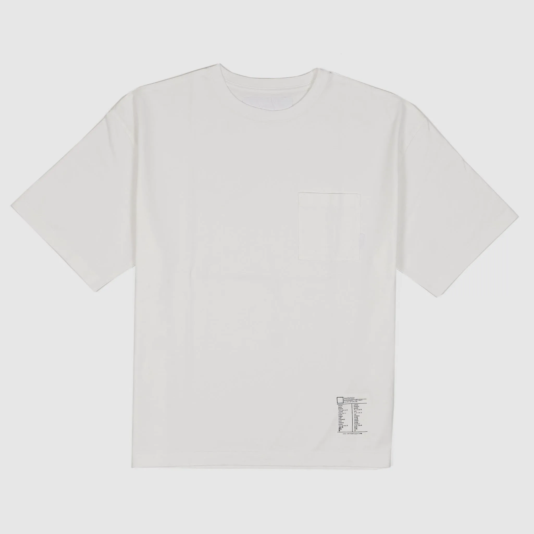 Neighborhood Short Sleeve Heavy weight Crew Neck Pocket T-Shirt