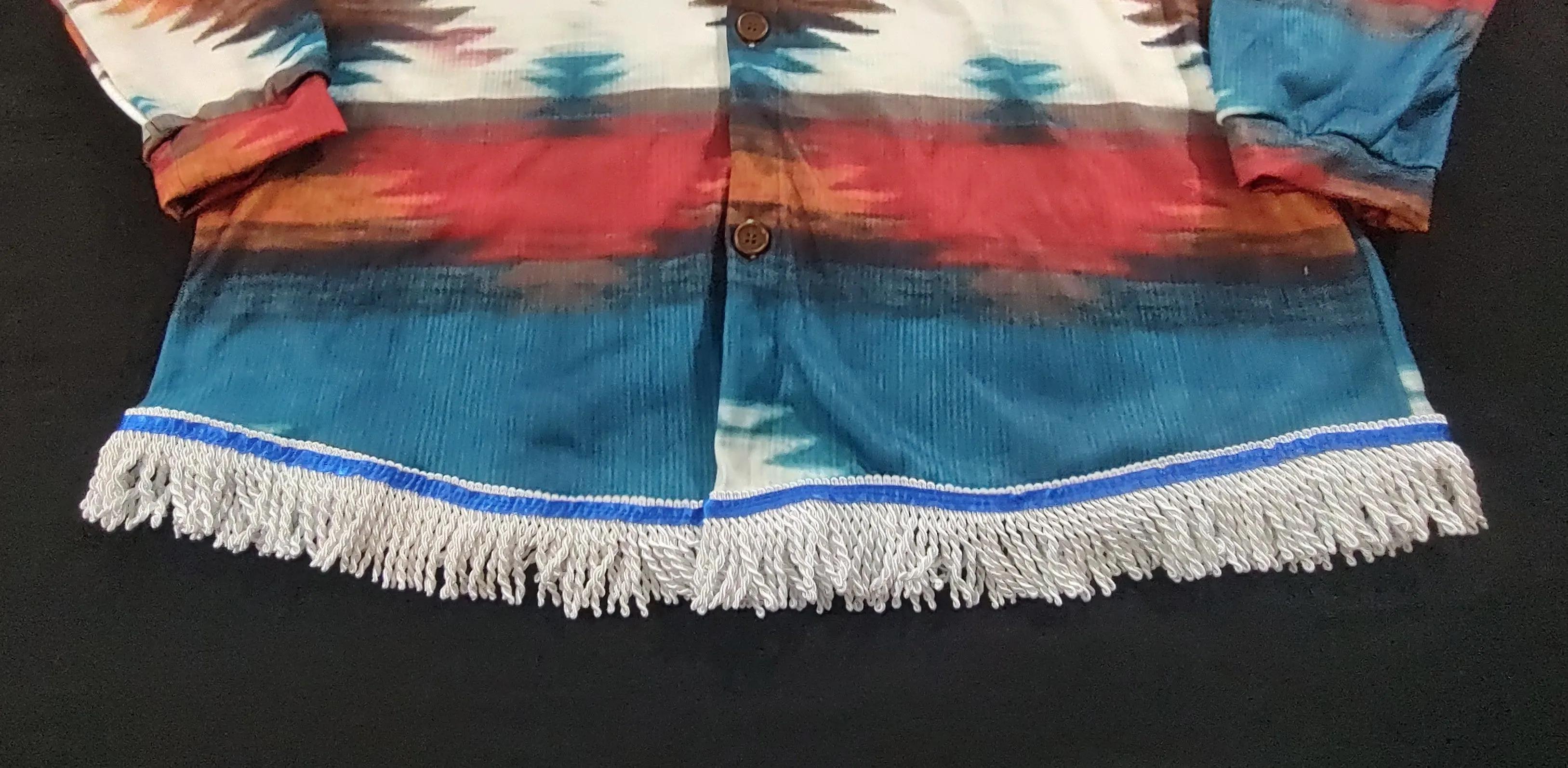 Northern Kingdom Lightweight Hooded Jacket with Fringes