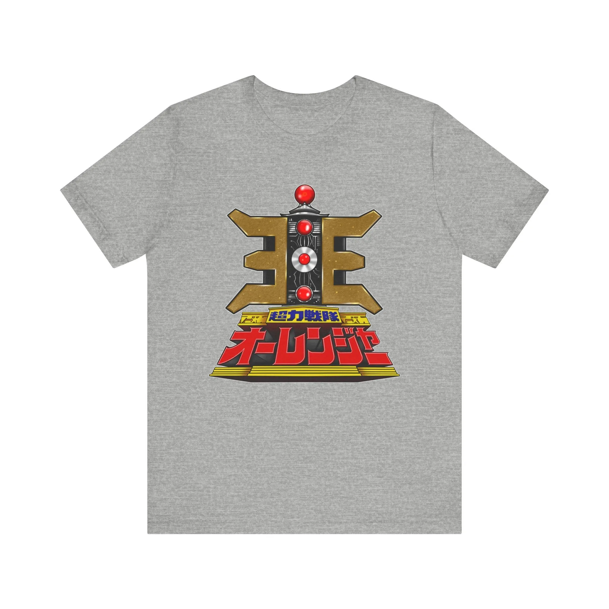 Ohranger Gold Power Staff Super Sentai T Shirt Custom Graphic Art Cosplay Shirts Power Rangers Retro Vintage 90s Tee