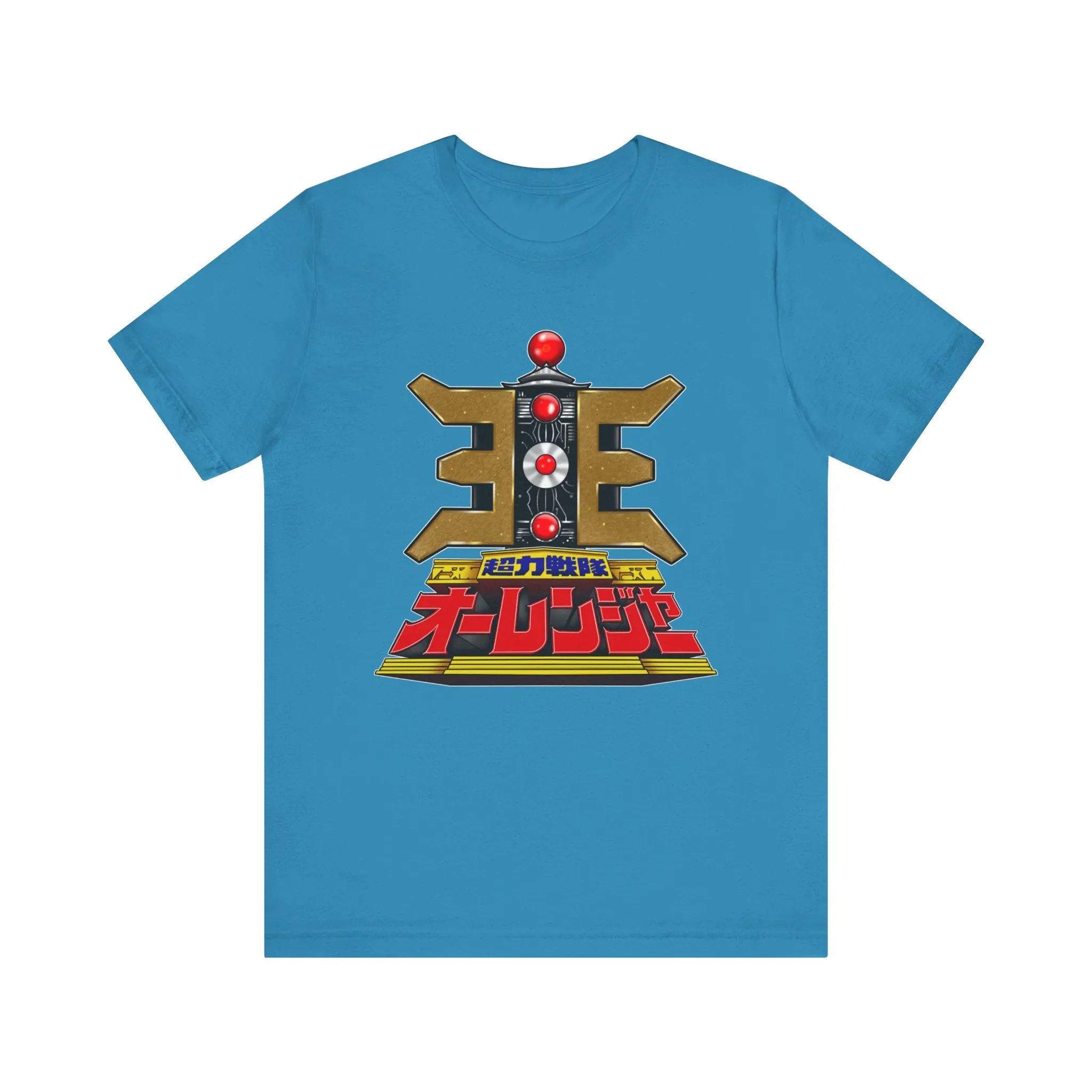 Ohranger Gold Power Staff Super Sentai T Shirt Custom Graphic Art Cosplay Shirts Power Rangers Retro Vintage 90s Tee