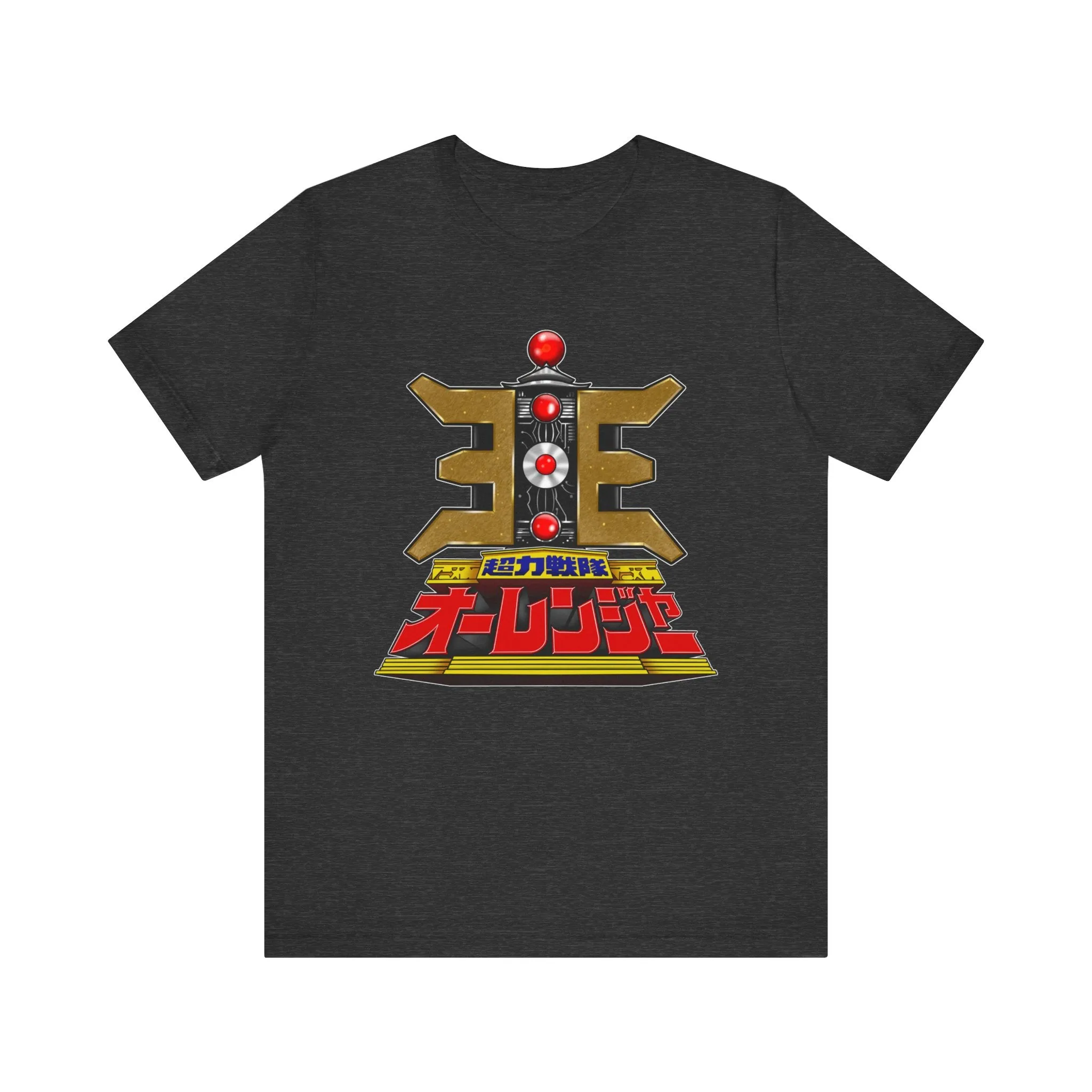 Ohranger Gold Power Staff Super Sentai T Shirt Custom Graphic Art Cosplay Shirts Power Rangers Retro Vintage 90s Tee