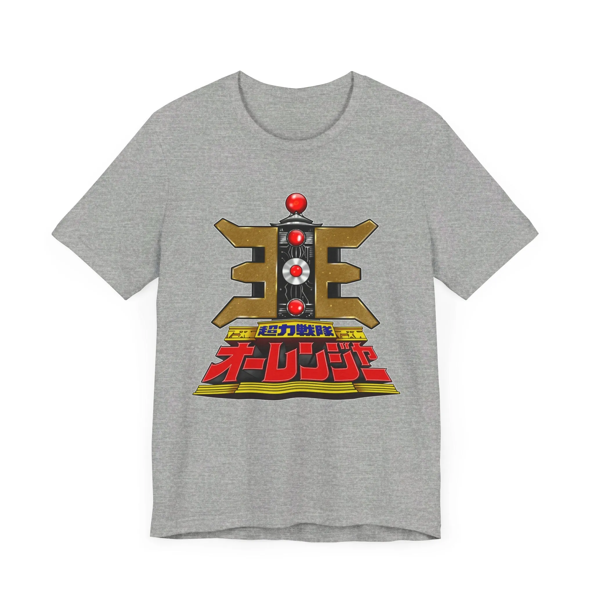 Ohranger Gold Power Staff Super Sentai T Shirt Custom Graphic Art Cosplay Shirts Power Rangers Retro Vintage 90s Tee