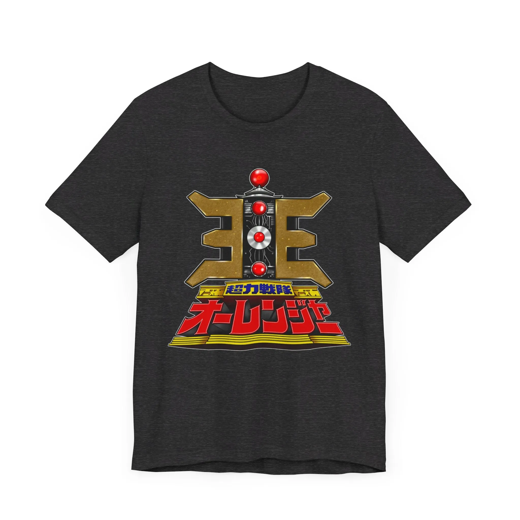 Ohranger Gold Power Staff Super Sentai T Shirt Custom Graphic Art Cosplay Shirts Power Rangers Retro Vintage 90s Tee