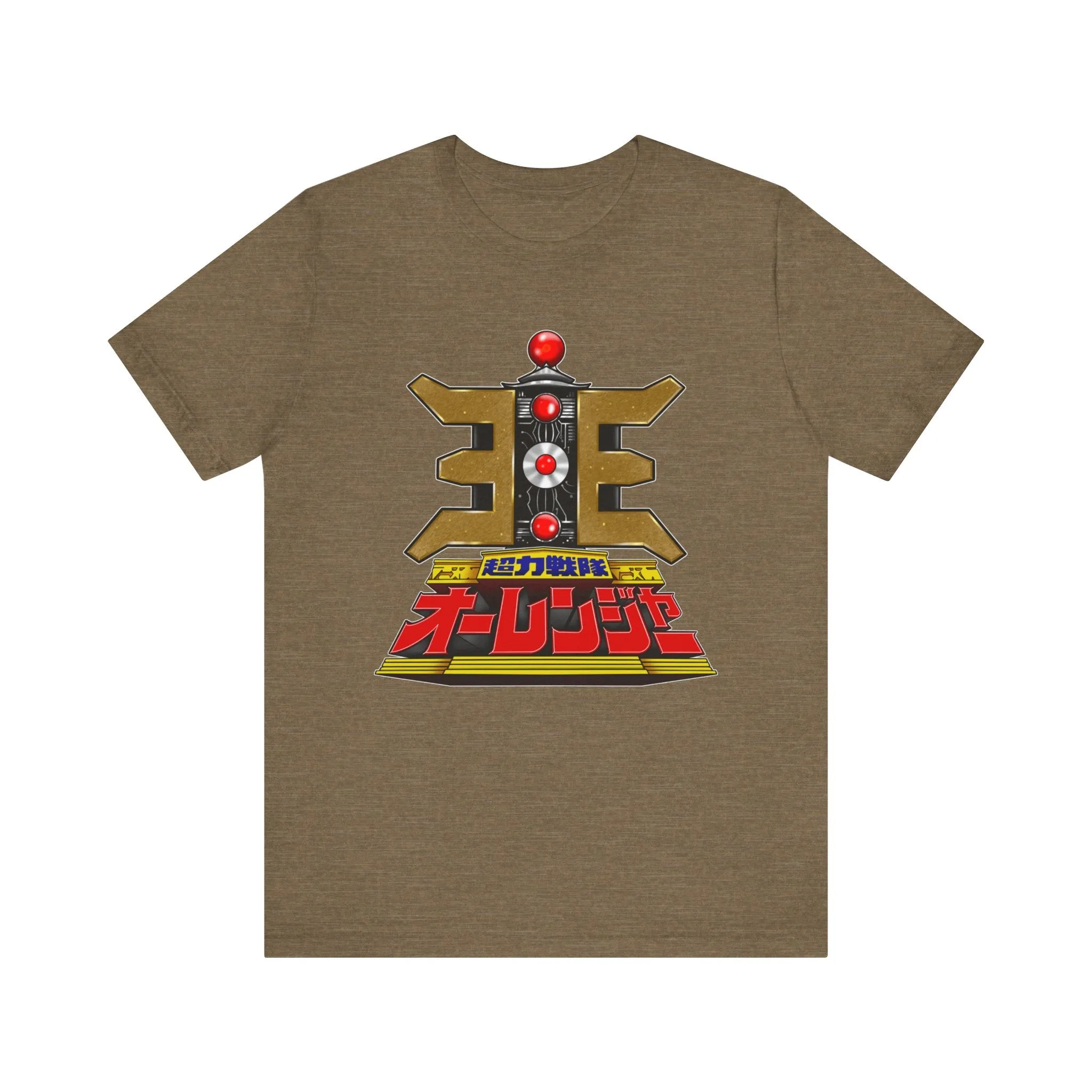 Ohranger Gold Power Staff Super Sentai T Shirt Custom Graphic Art Cosplay Shirts Power Rangers Retro Vintage 90s Tee