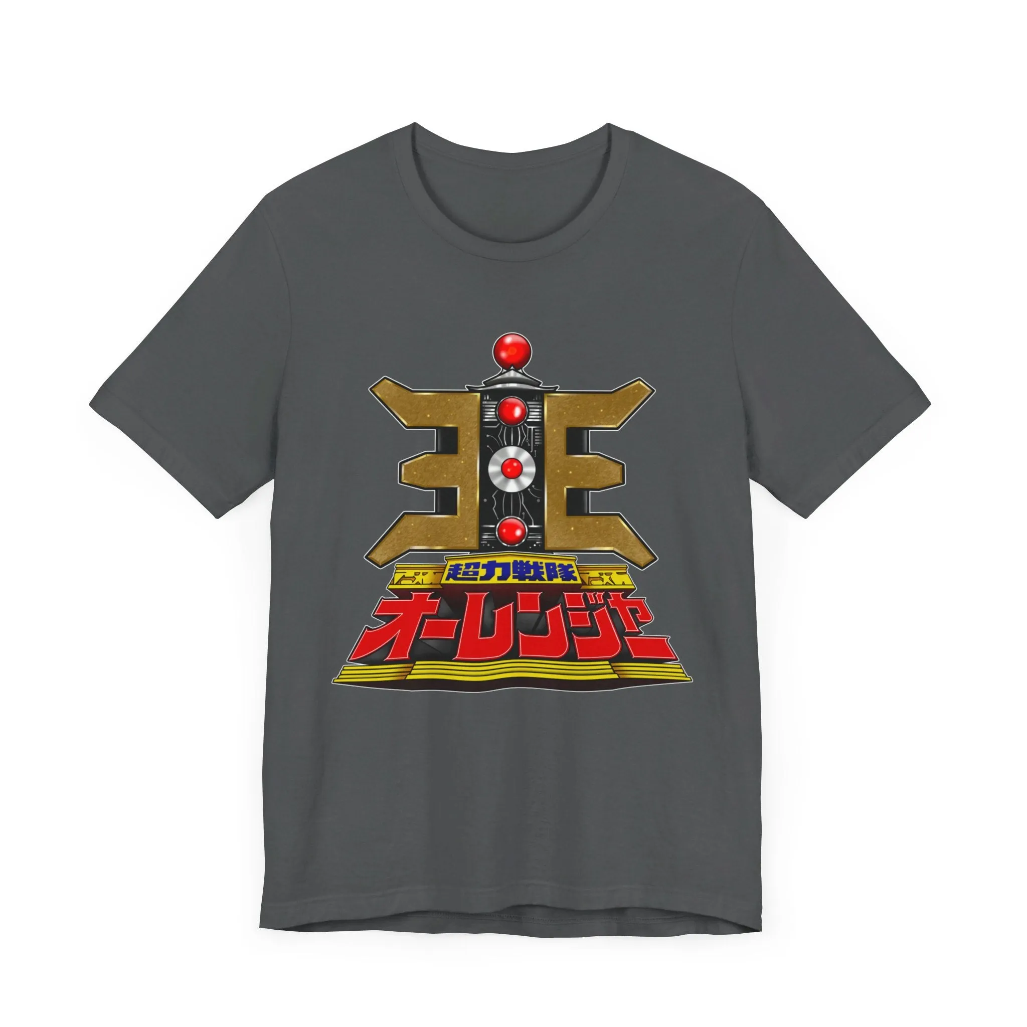 Ohranger Gold Power Staff Super Sentai T Shirt Custom Graphic Art Cosplay Shirts Power Rangers Retro Vintage 90s Tee