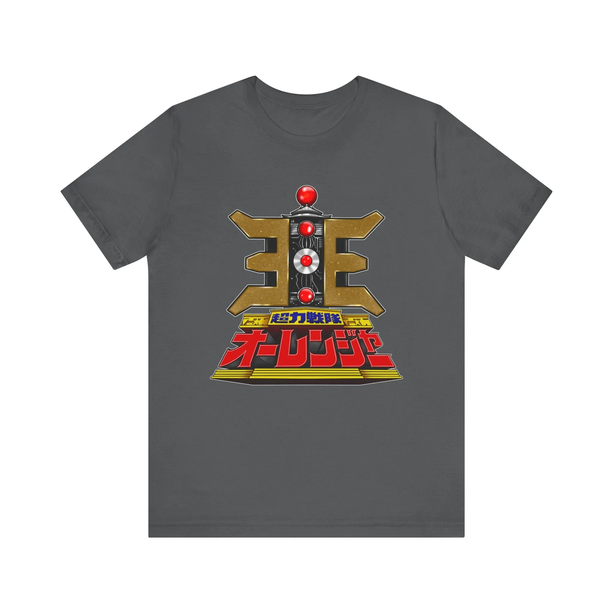Ohranger Gold Power Staff Super Sentai T Shirt Custom Graphic Art Cosplay Shirts Power Rangers Retro Vintage 90s Tee