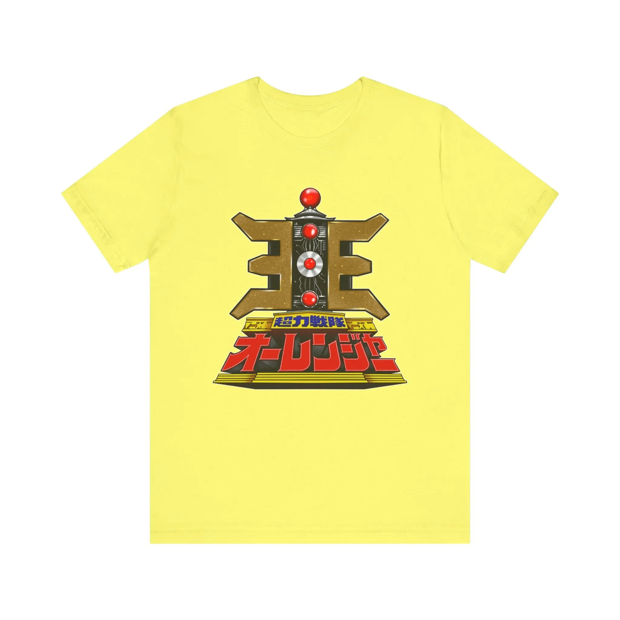 Ohranger Gold Power Staff Super Sentai T Shirt Custom Graphic Art Cosplay Shirts Power Rangers Retro Vintage 90s Tee