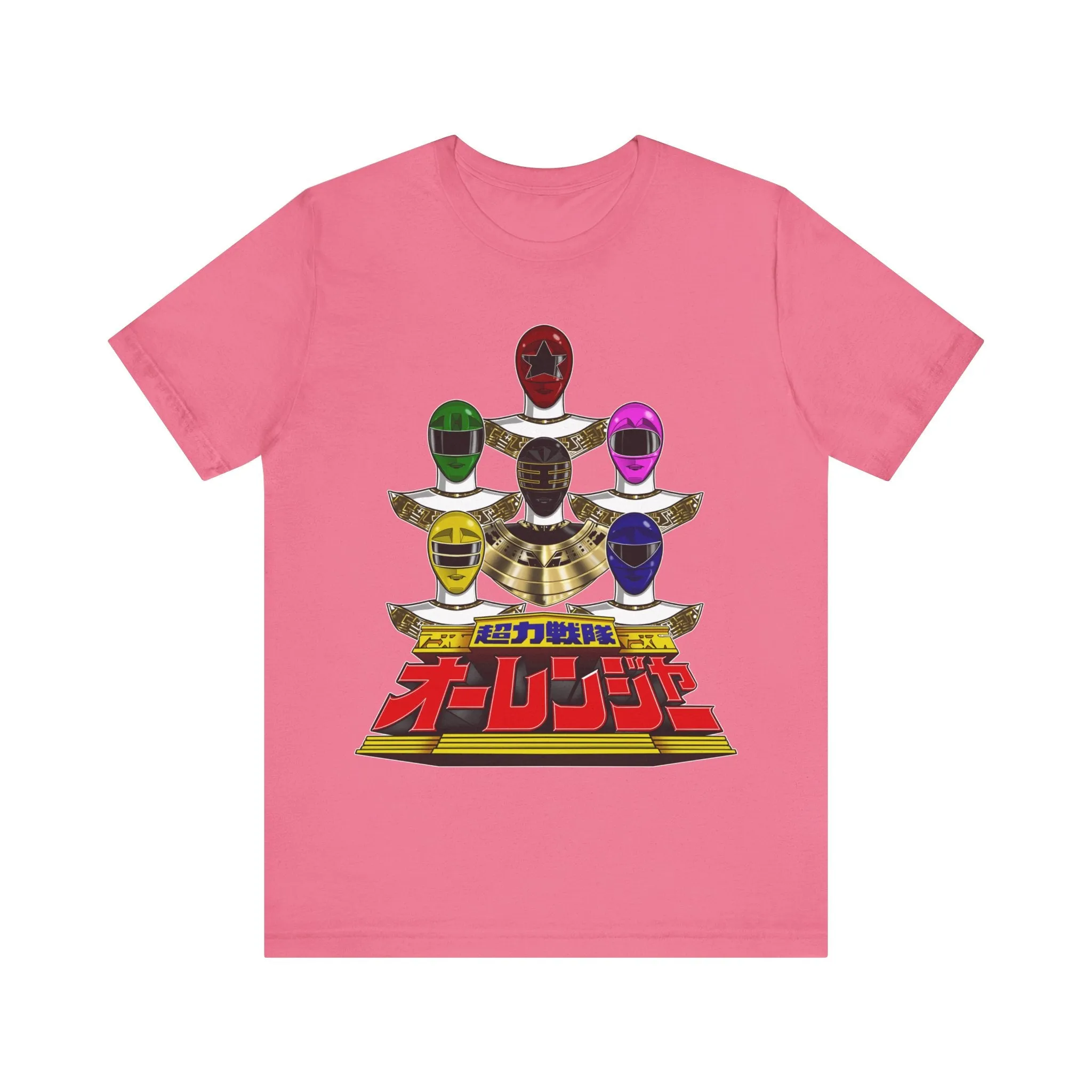 Ohranger Team Super Sentai T Shirt Custom Graphic Art Cosplay Shirts Power Rangers Retro Vintage 90s Tee