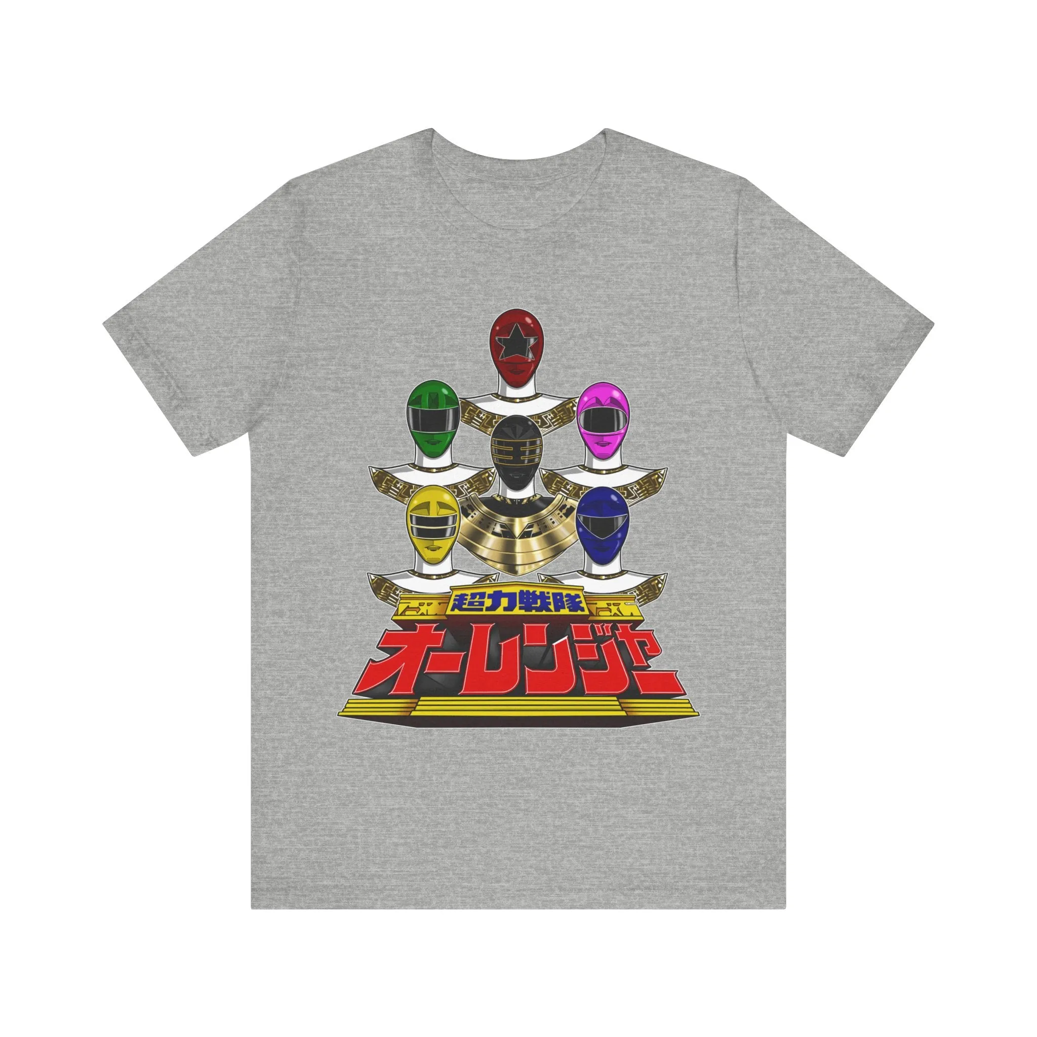 Ohranger Team Super Sentai T Shirt Custom Graphic Art Cosplay Shirts Power Rangers Retro Vintage 90s Tee