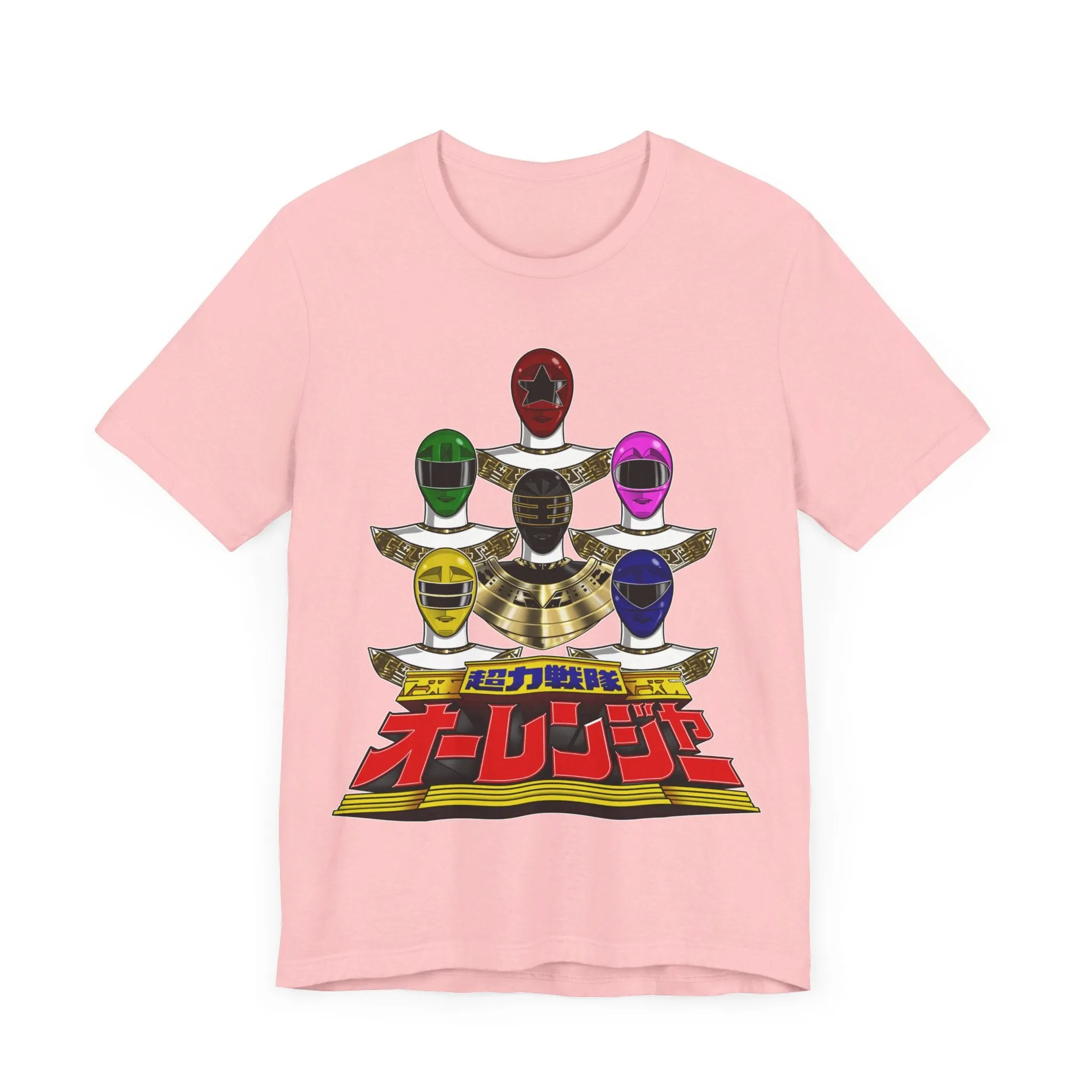 Ohranger Team Super Sentai T Shirt Custom Graphic Art Cosplay Shirts Power Rangers Retro Vintage 90s Tee