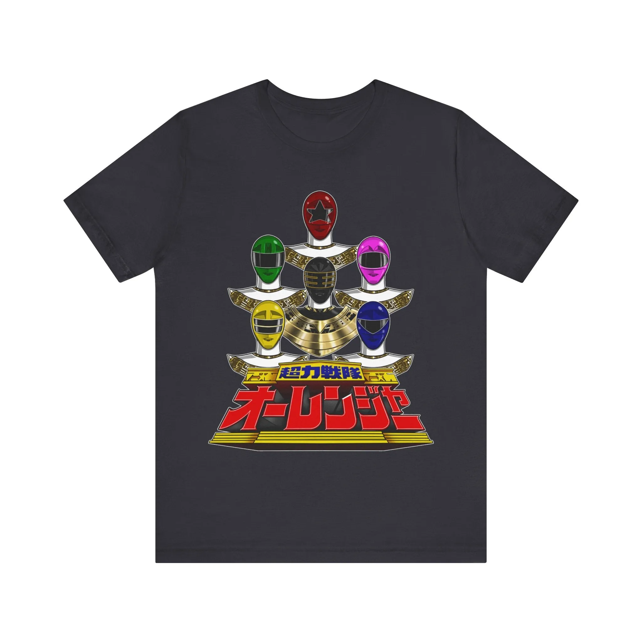 Ohranger Team Super Sentai T Shirt Custom Graphic Art Cosplay Shirts Power Rangers Retro Vintage 90s Tee