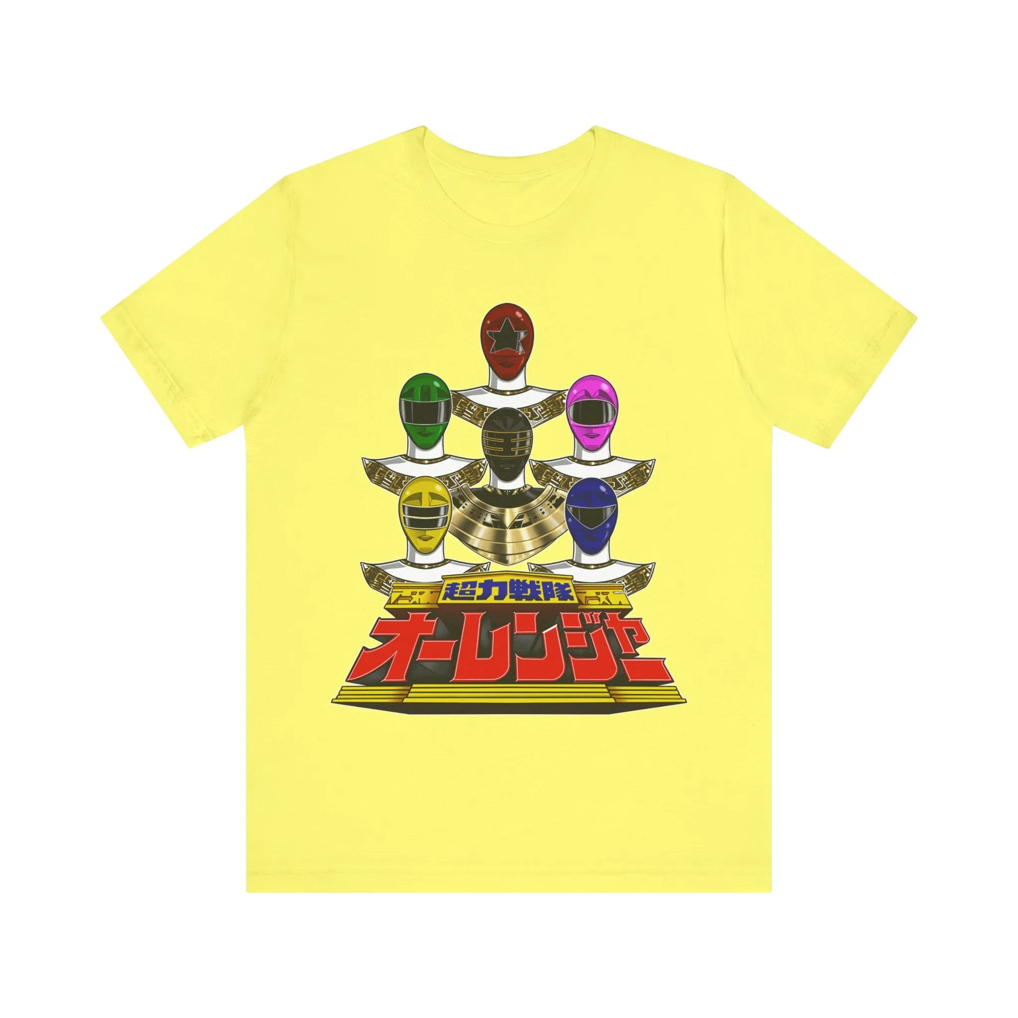 Ohranger Team Super Sentai T Shirt Custom Graphic Art Cosplay Shirts Power Rangers Retro Vintage 90s Tee