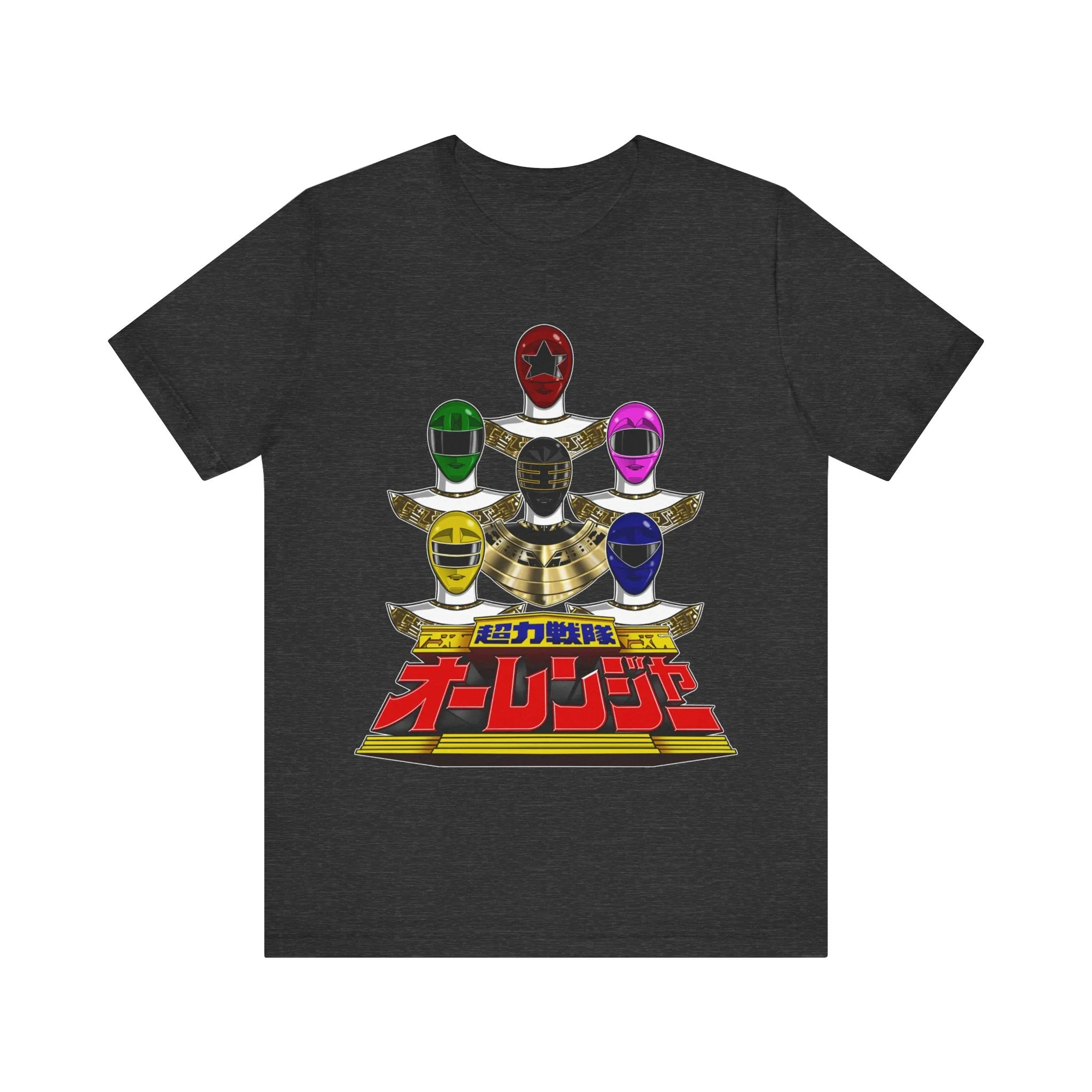 Ohranger Team Super Sentai T Shirt Custom Graphic Art Cosplay Shirts Power Rangers Retro Vintage 90s Tee