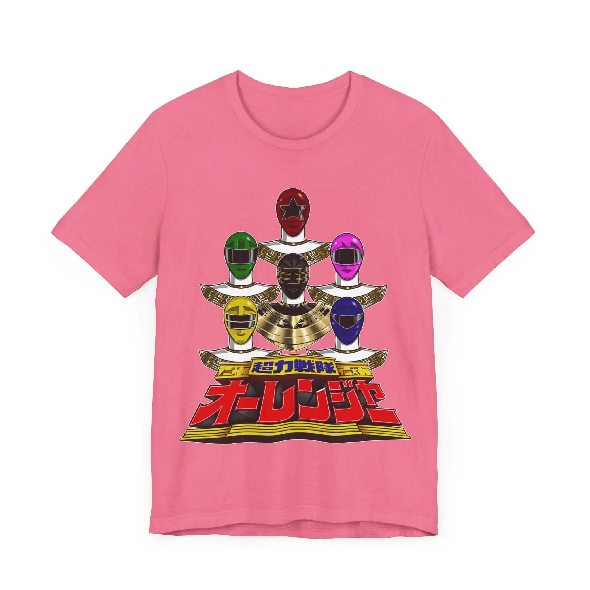 Ohranger Team Super Sentai T Shirt Custom Graphic Art Cosplay Shirts Power Rangers Retro Vintage 90s Tee