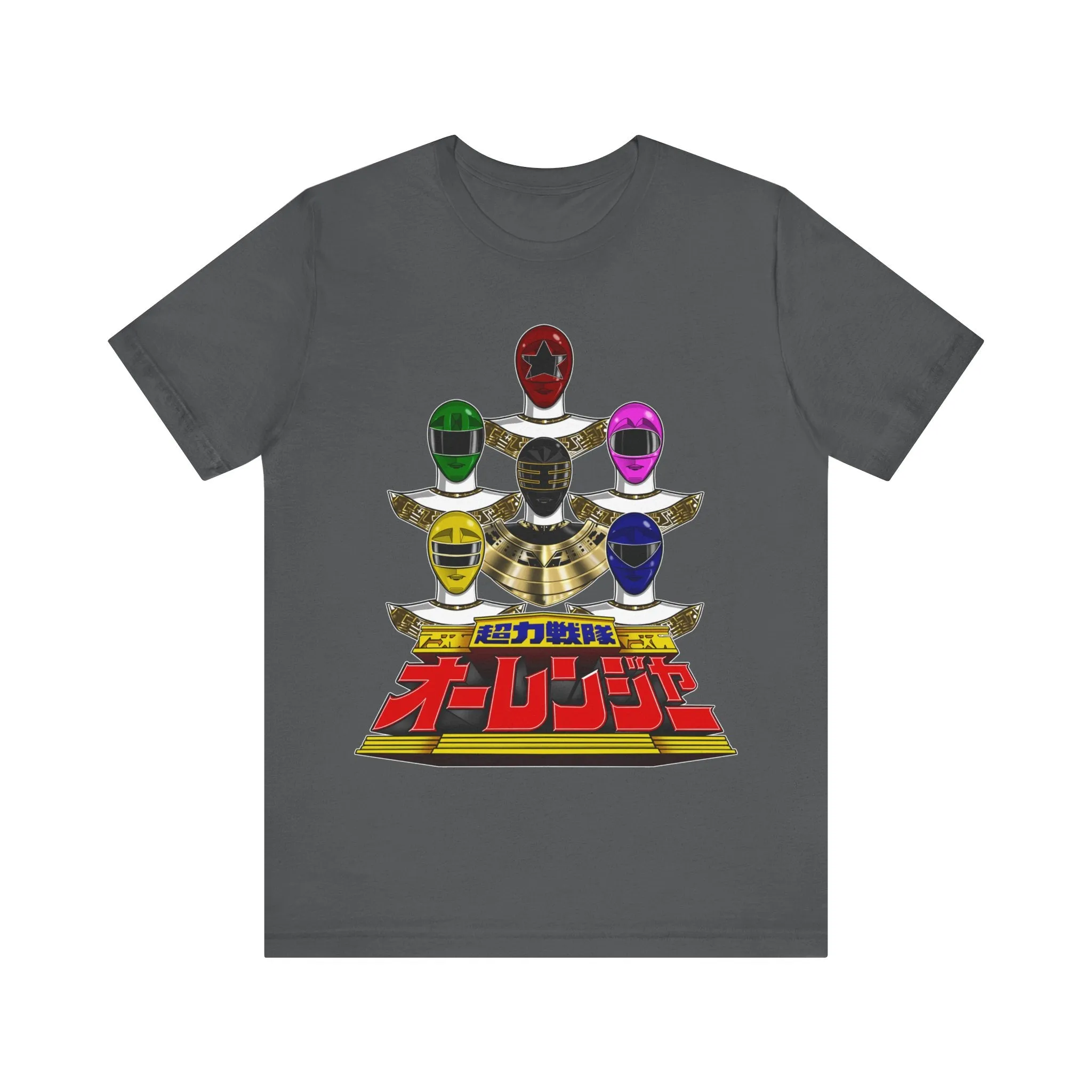 Ohranger Team Super Sentai T Shirt Custom Graphic Art Cosplay Shirts Power Rangers Retro Vintage 90s Tee