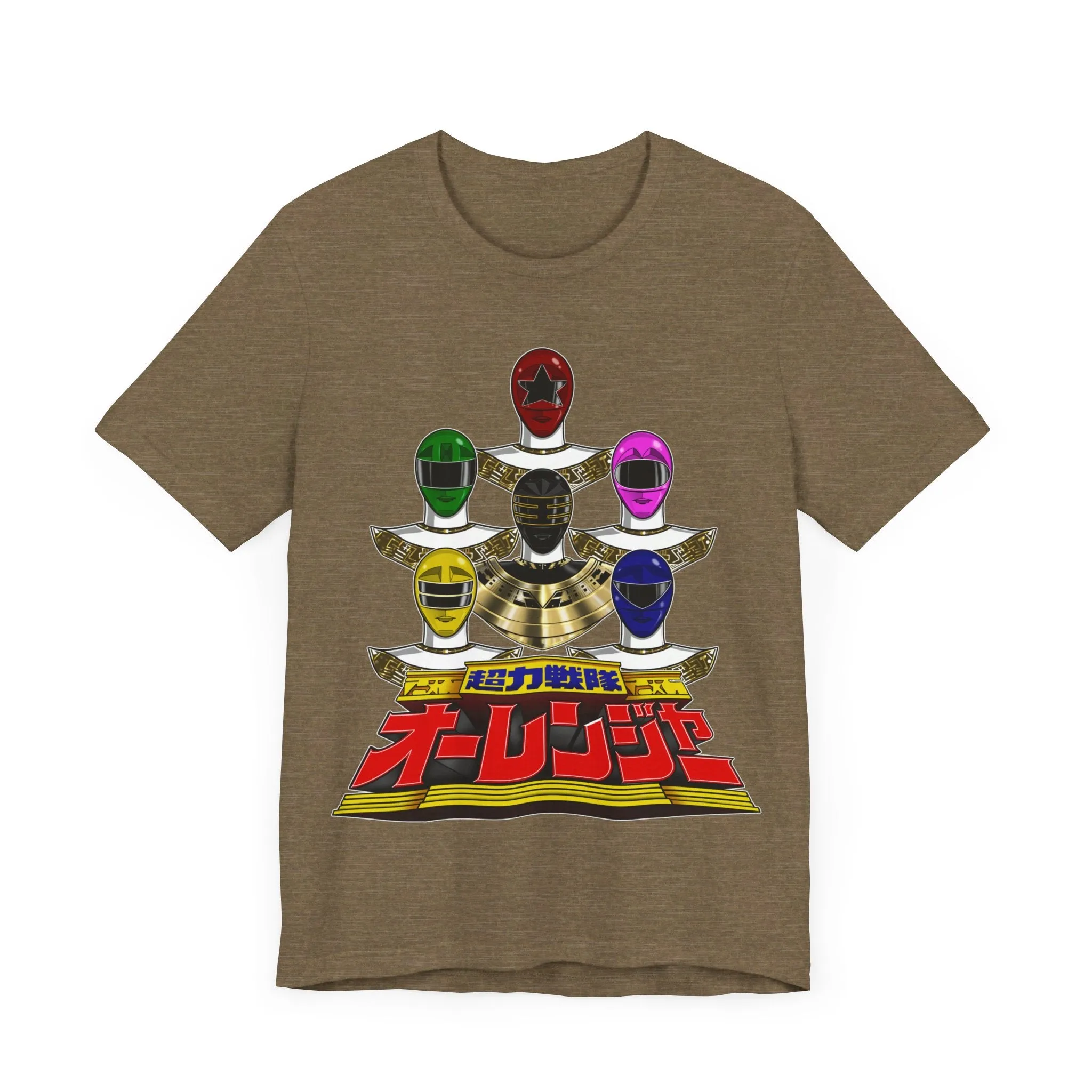 Ohranger Team Super Sentai T Shirt Custom Graphic Art Cosplay Shirts Power Rangers Retro Vintage 90s Tee