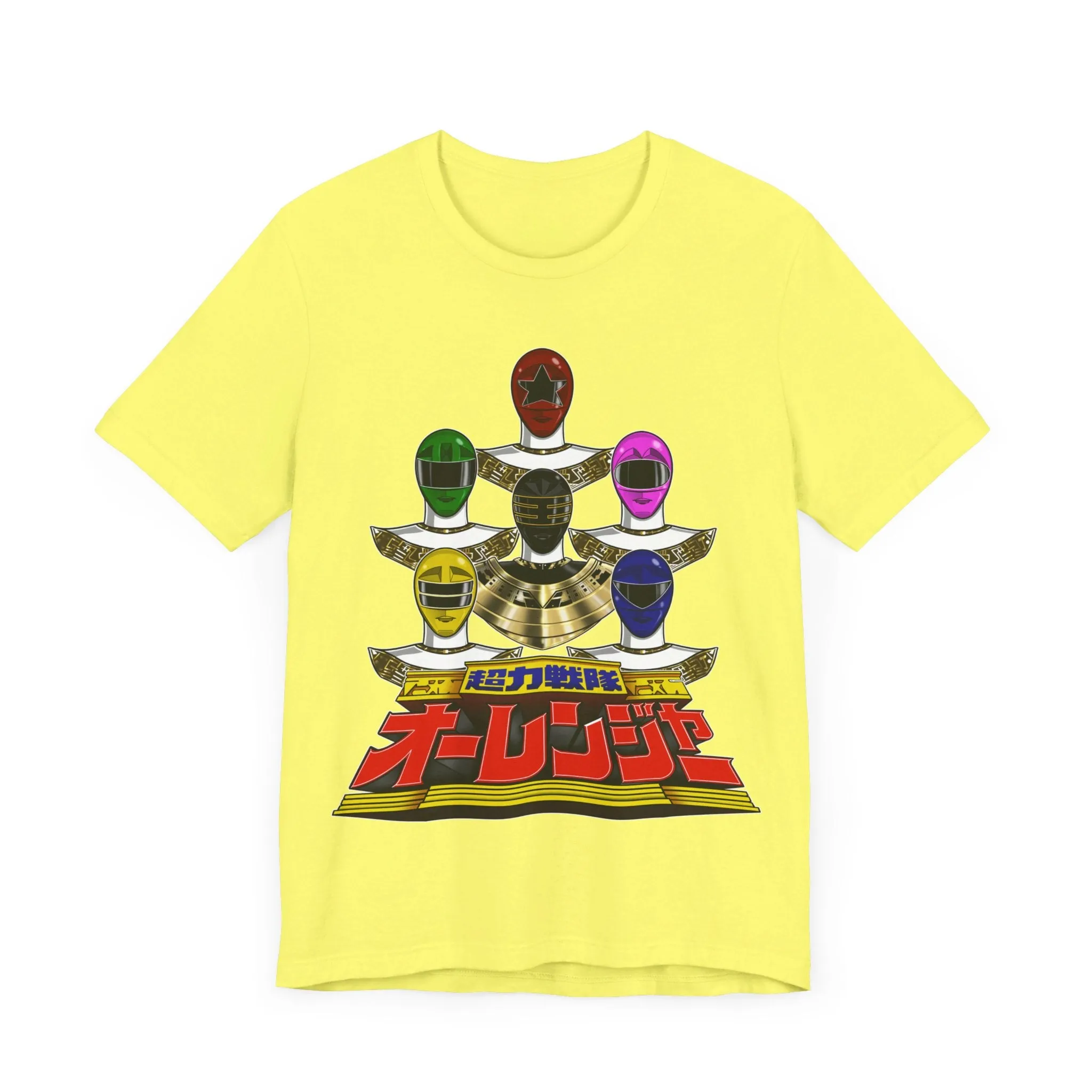 Ohranger Team Super Sentai T Shirt Custom Graphic Art Cosplay Shirts Power Rangers Retro Vintage 90s Tee