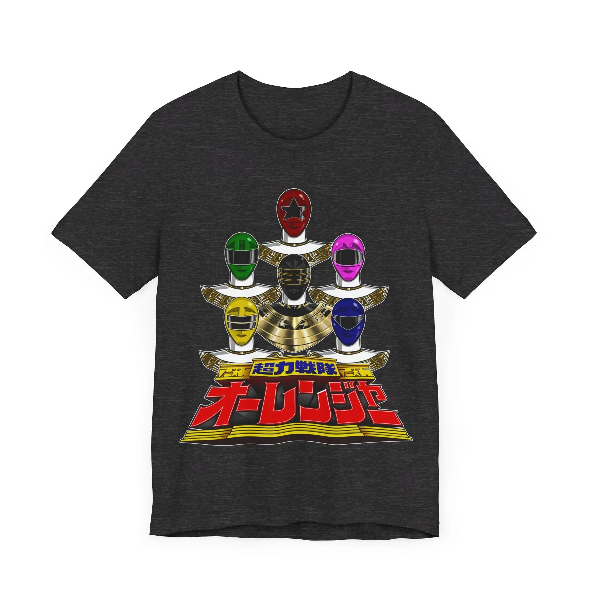 Ohranger Team Super Sentai T Shirt Custom Graphic Art Cosplay Shirts Power Rangers Retro Vintage 90s Tee
