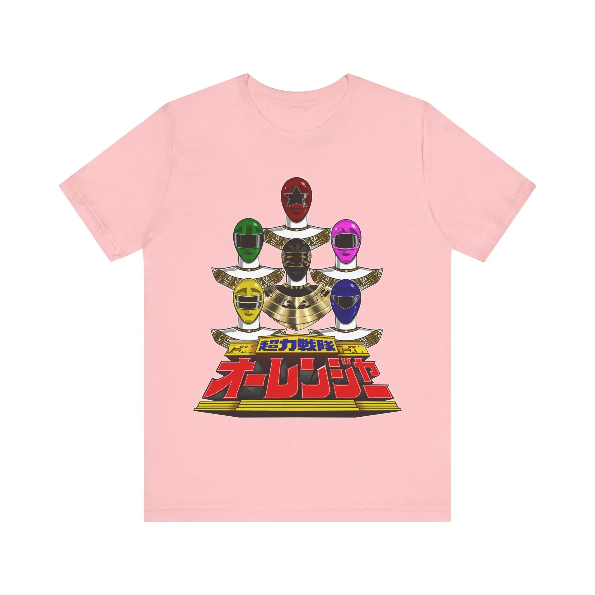 Ohranger Team Super Sentai T Shirt Custom Graphic Art Cosplay Shirts Power Rangers Retro Vintage 90s Tee