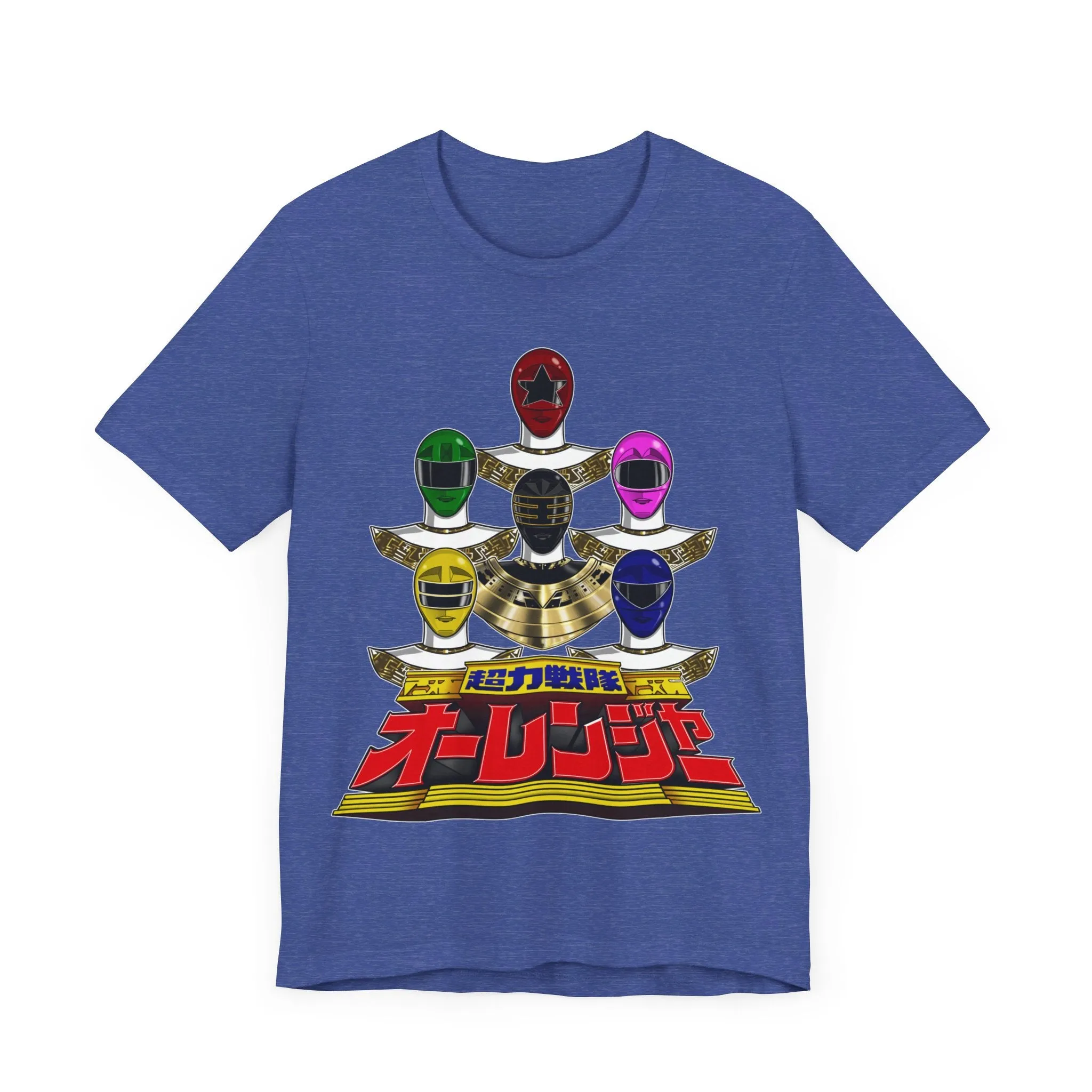 Ohranger Team Super Sentai T Shirt Custom Graphic Art Cosplay Shirts Power Rangers Retro Vintage 90s Tee
