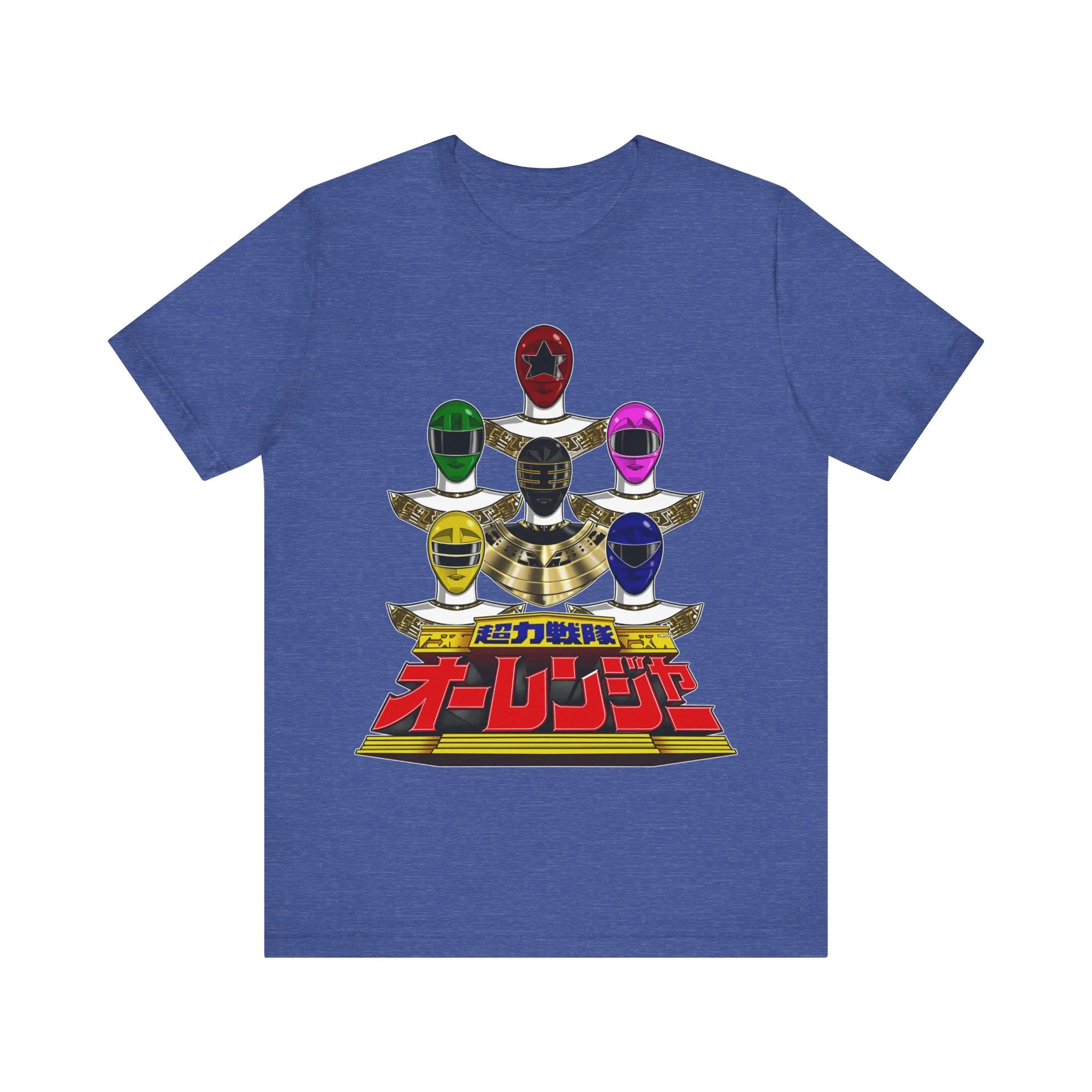 Ohranger Team Super Sentai T Shirt Custom Graphic Art Cosplay Shirts Power Rangers Retro Vintage 90s Tee