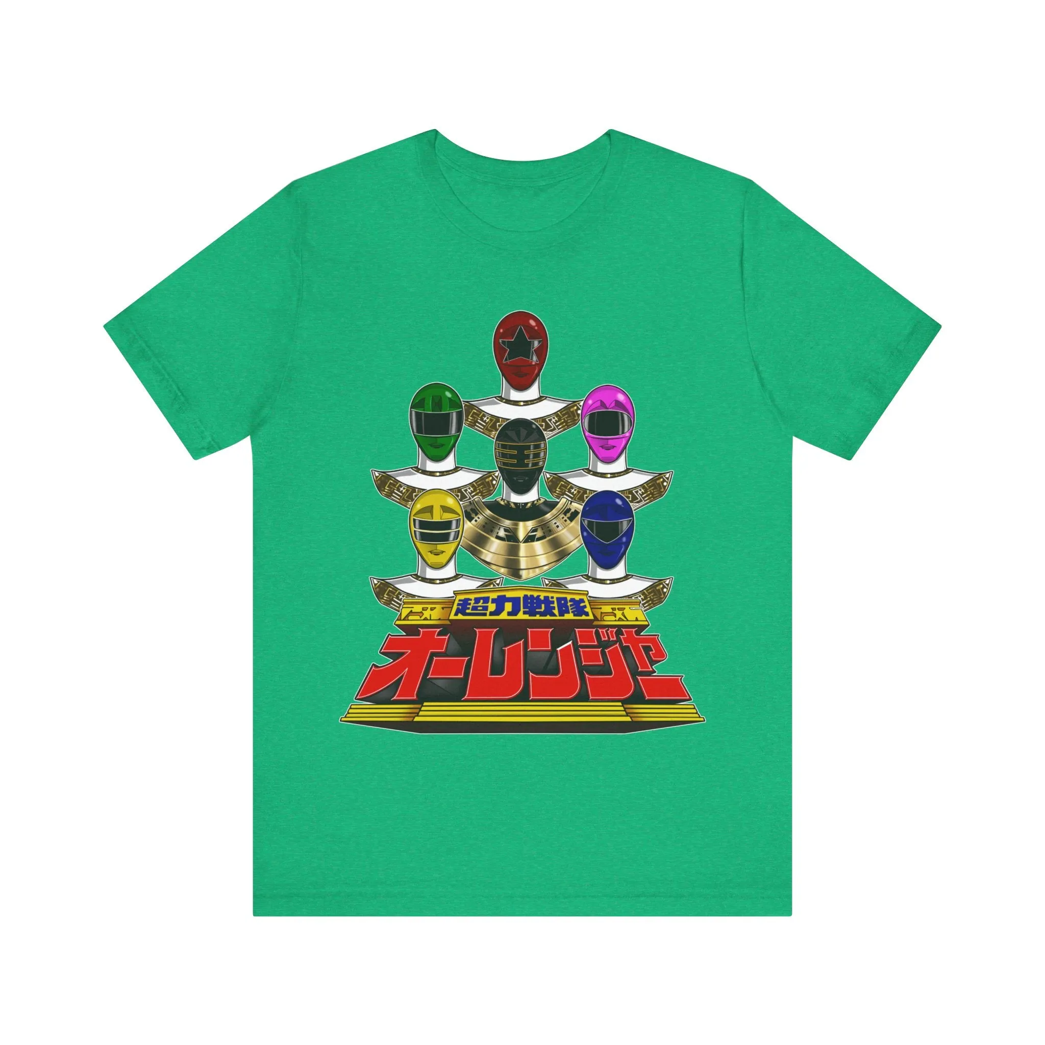Ohranger Team Super Sentai T Shirt Custom Graphic Art Cosplay Shirts Power Rangers Retro Vintage 90s Tee