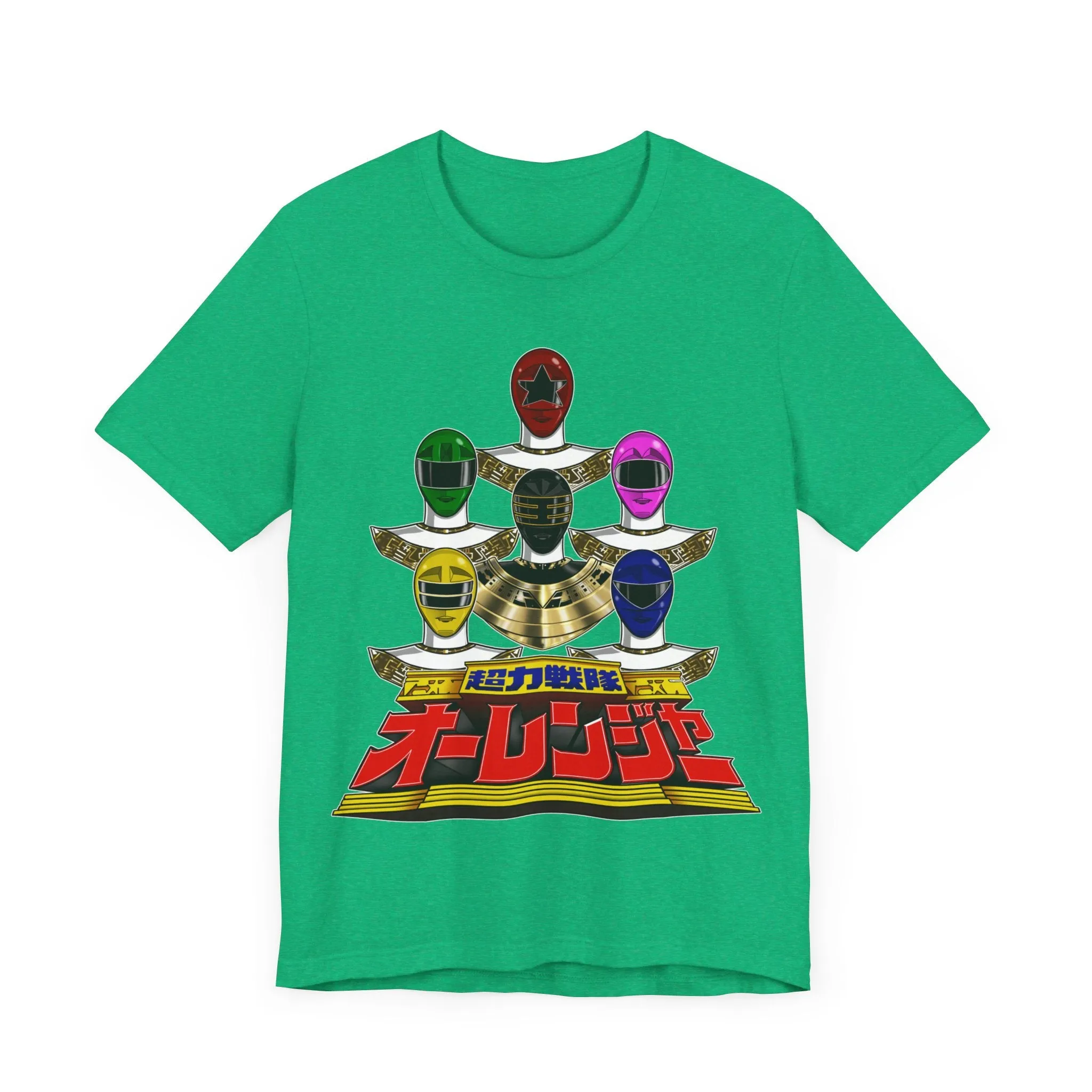 Ohranger Team Super Sentai T Shirt Custom Graphic Art Cosplay Shirts Power Rangers Retro Vintage 90s Tee