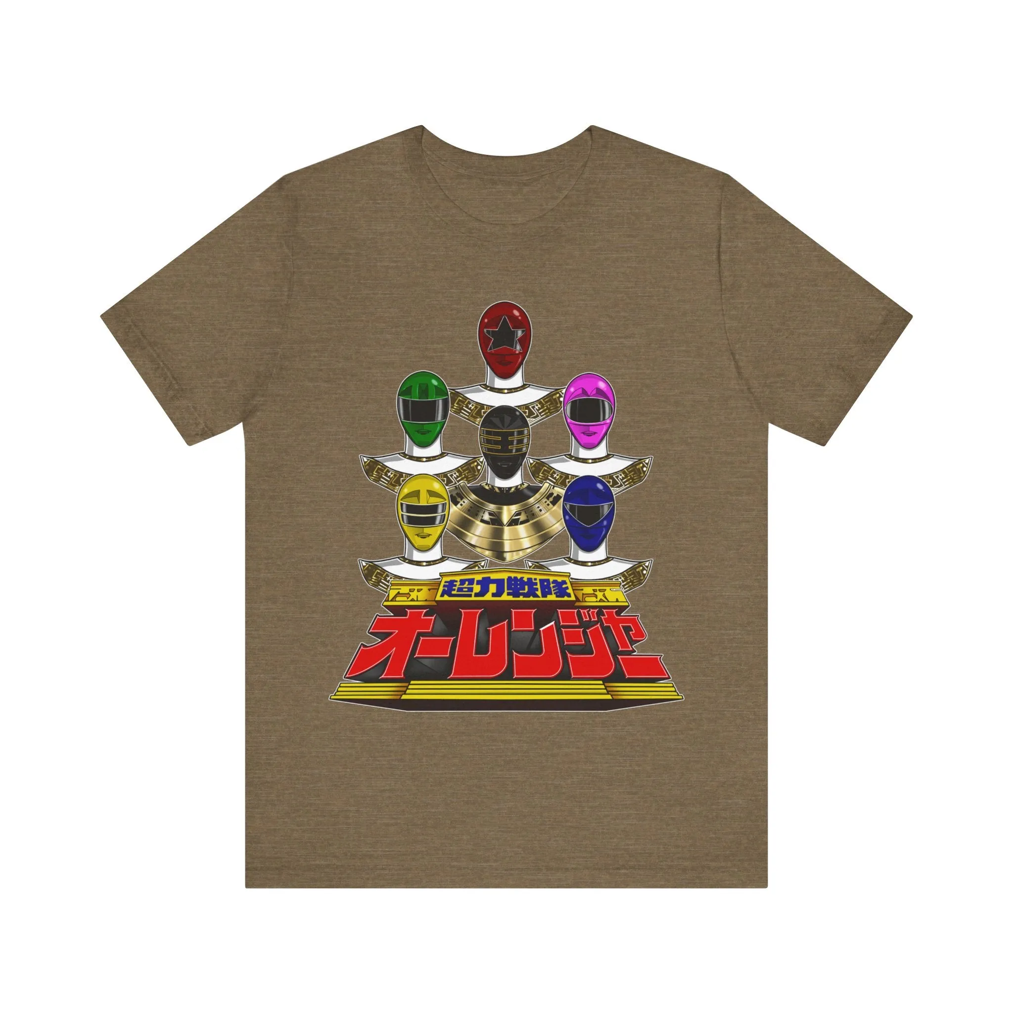 Ohranger Team Super Sentai T Shirt Custom Graphic Art Cosplay Shirts Power Rangers Retro Vintage 90s Tee