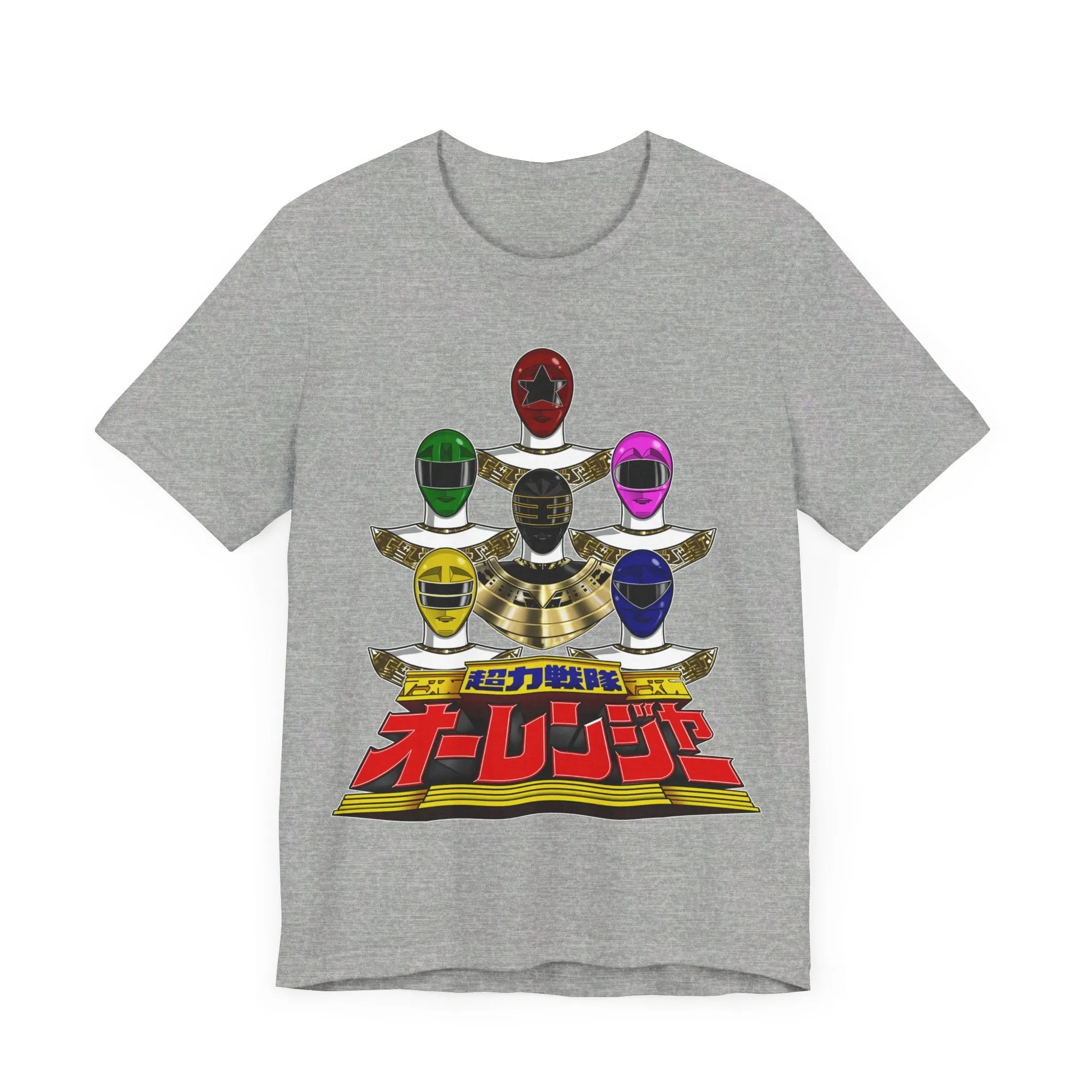 Ohranger Team Super Sentai T Shirt Custom Graphic Art Cosplay Shirts Power Rangers Retro Vintage 90s Tee