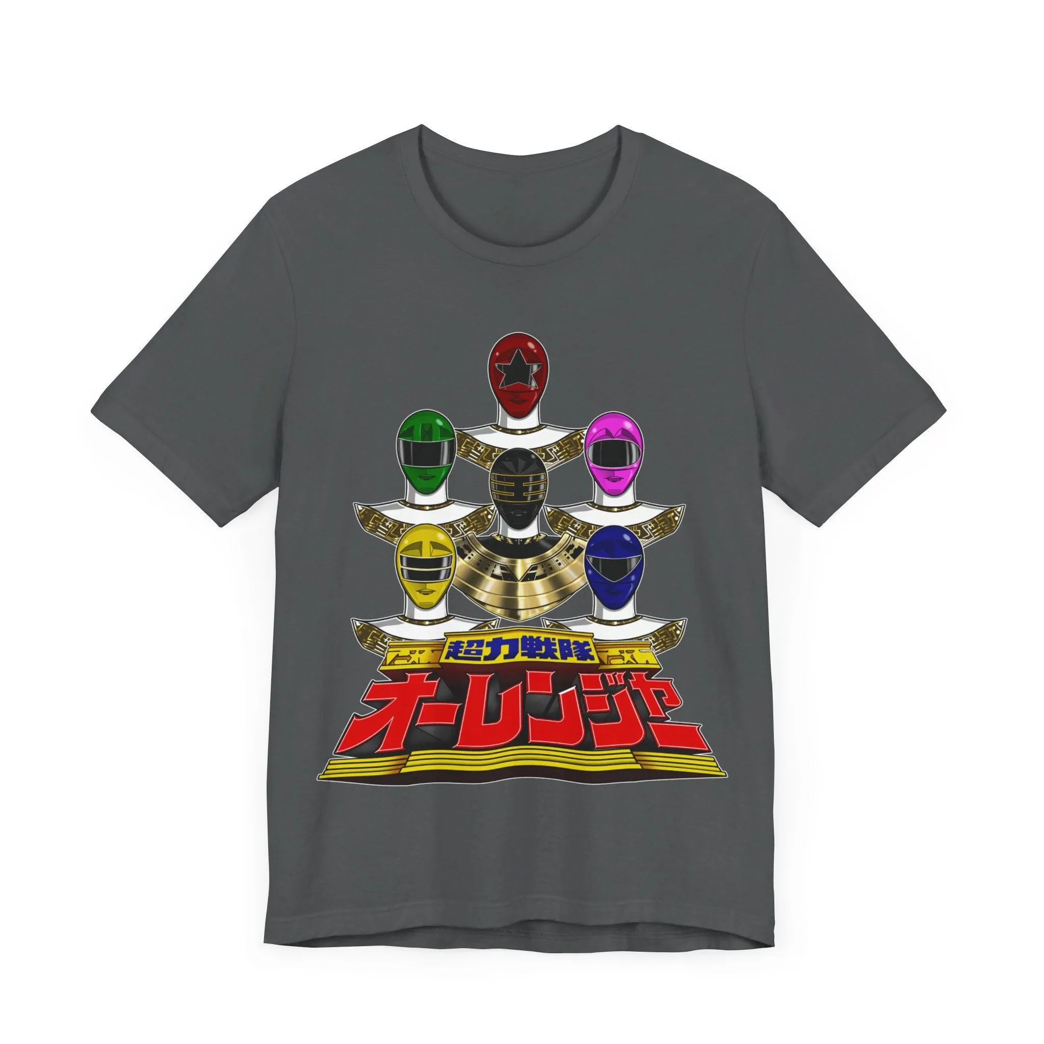 Ohranger Team Super Sentai T Shirt Custom Graphic Art Cosplay Shirts Power Rangers Retro Vintage 90s Tee