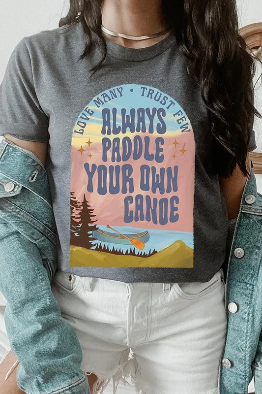 Paddle Your Own Canoe Nature Graphic T Shirts