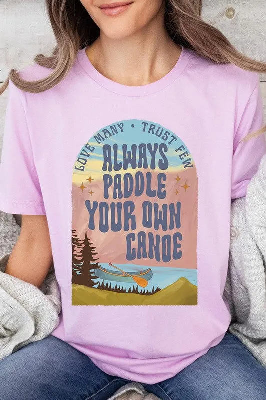 Paddle Your Own Canoe Nature Graphic T Shirts