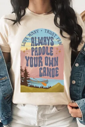 Paddle Your Own Canoe Nature Graphic T Shirts
